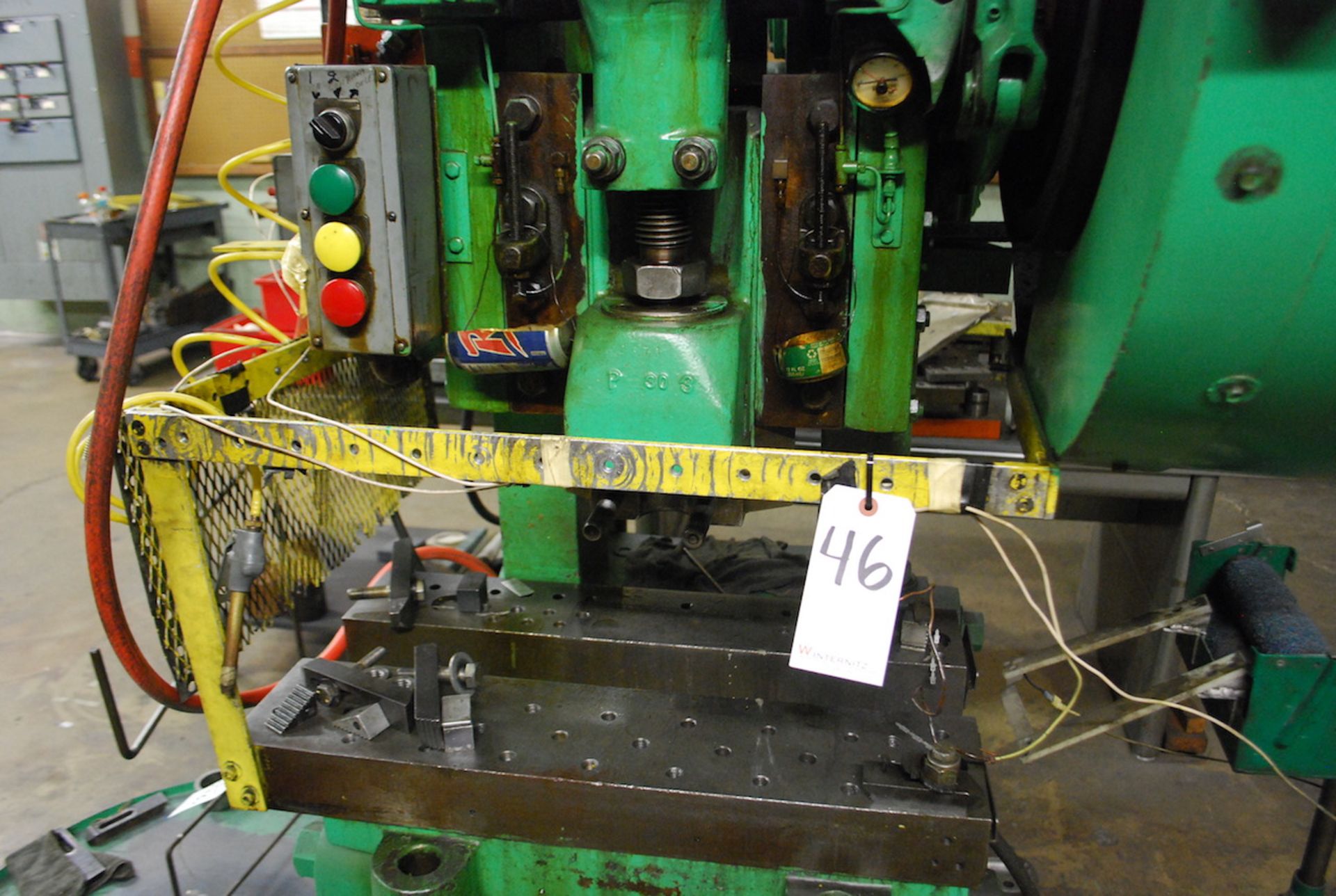 PRESS RITE MODEL NO. 30 OBI PUNCH PRESS: S/N 2671; AIR CLUTCH; 14-1/2” X 27-1/4” BED; PRESS-RITE - Image 3 of 5