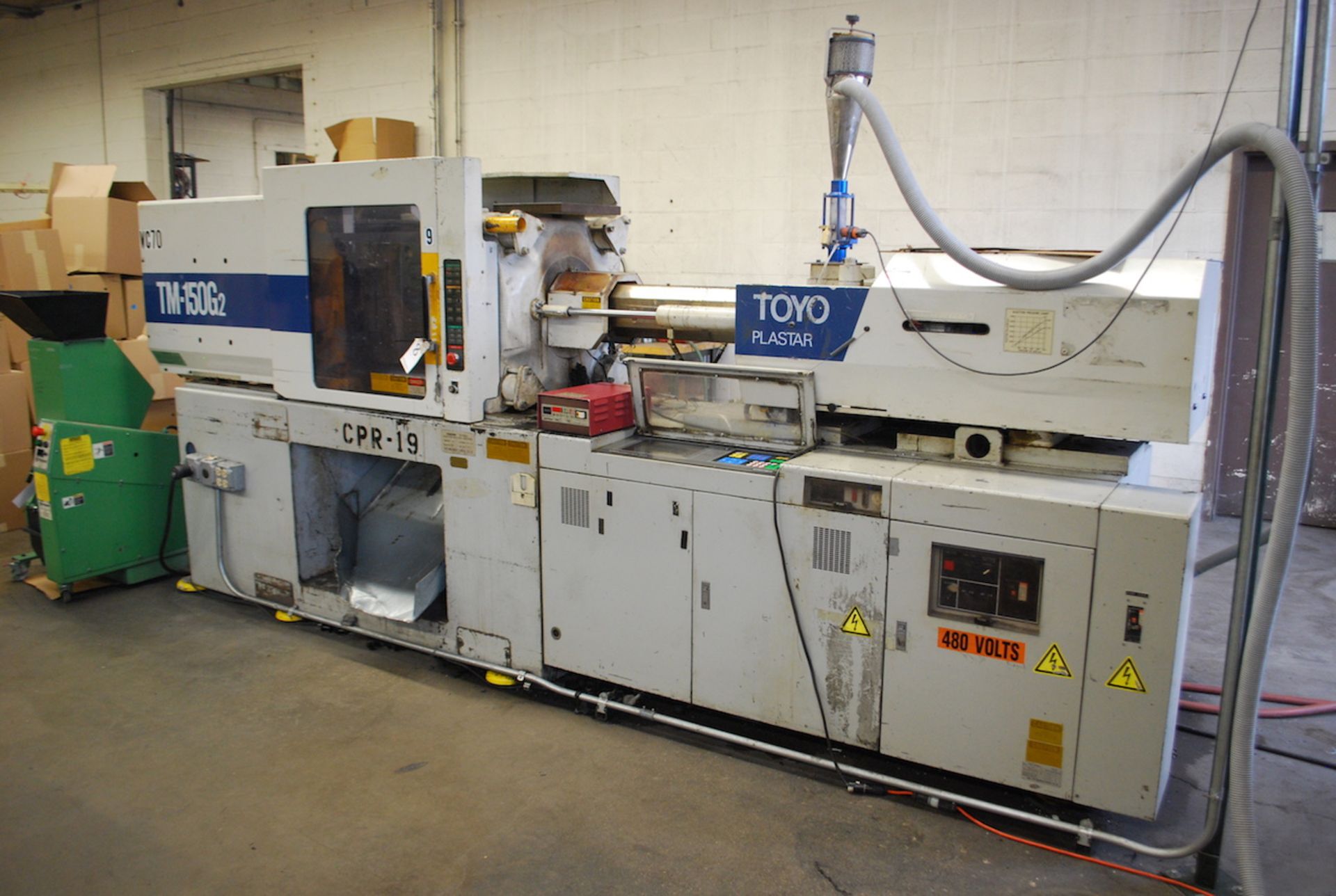 1991 TOYO PLASTAR 150 TON MODEL TM150G2 PLASTIC INJECTION MOLDER: S/N 1086008; FAST HEAT HOT