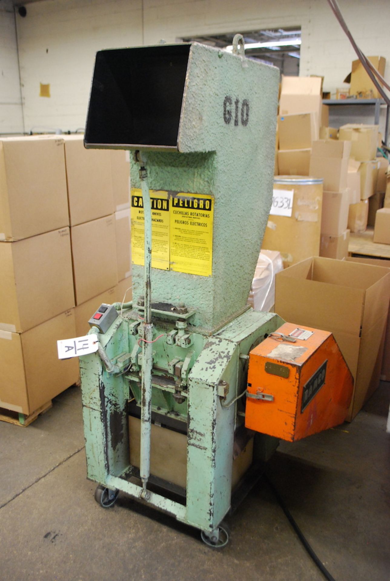 RAMCO 10HP MODEL 1012 PORTABLE GRANULATOR: S/N 1269; 12” X 10-1/2” OPENING. - Image 2 of 3