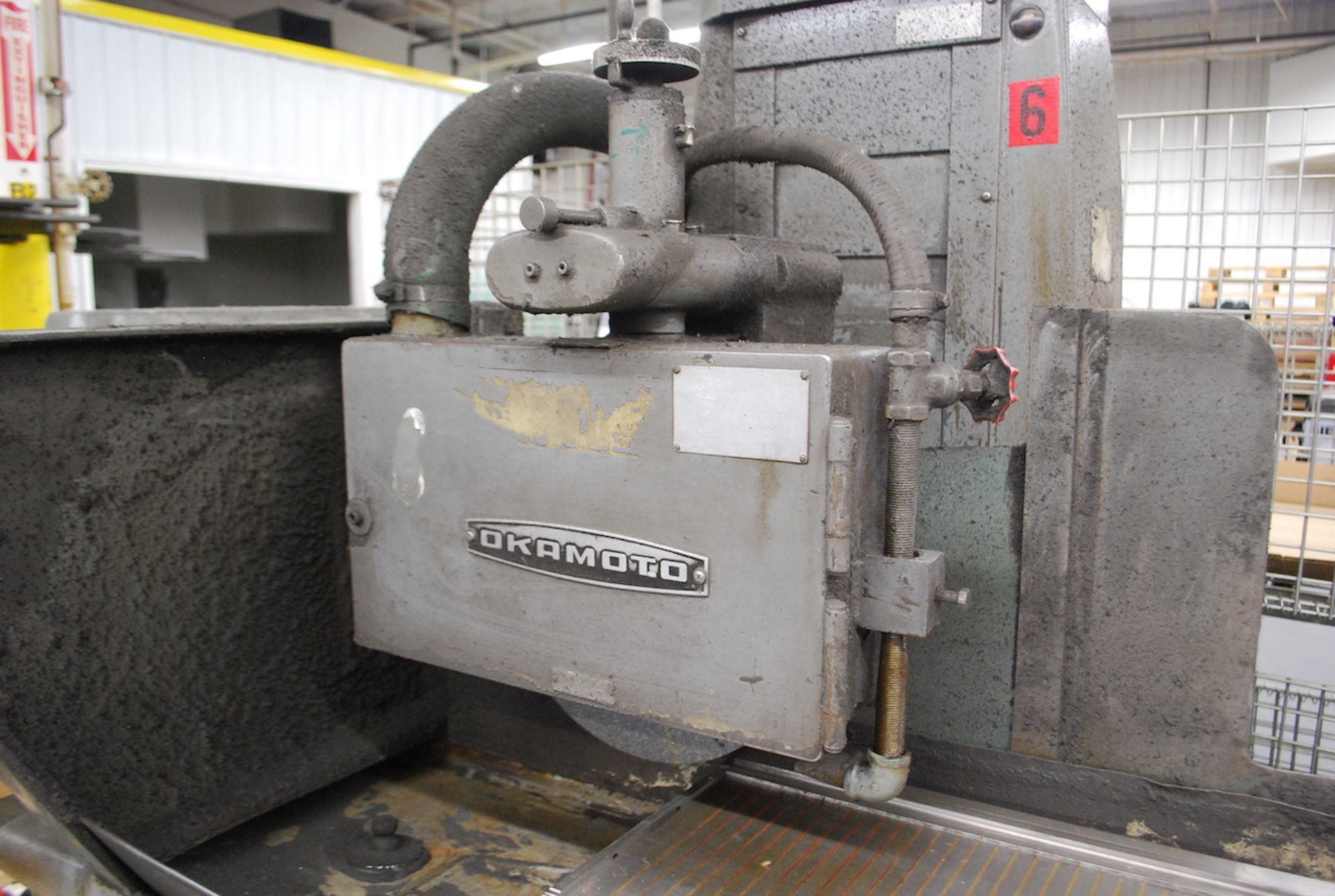 OKAMOTO 12" X 24" MODEL ACCUGAR-124N HYDRAULIC SURFACE GRINDER: S/N 2378; AUTO DOWNFEED; MAGNA- - Image 5 of 7