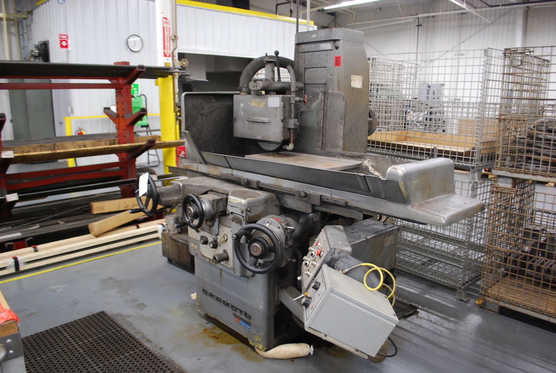 OKAMOTO 12" X 24" MODEL ACCUGAR-124N HYDRAULIC SURFACE GRINDER: S/N 2378; AUTO DOWNFEED; MAGNA- - Image 2 of 7