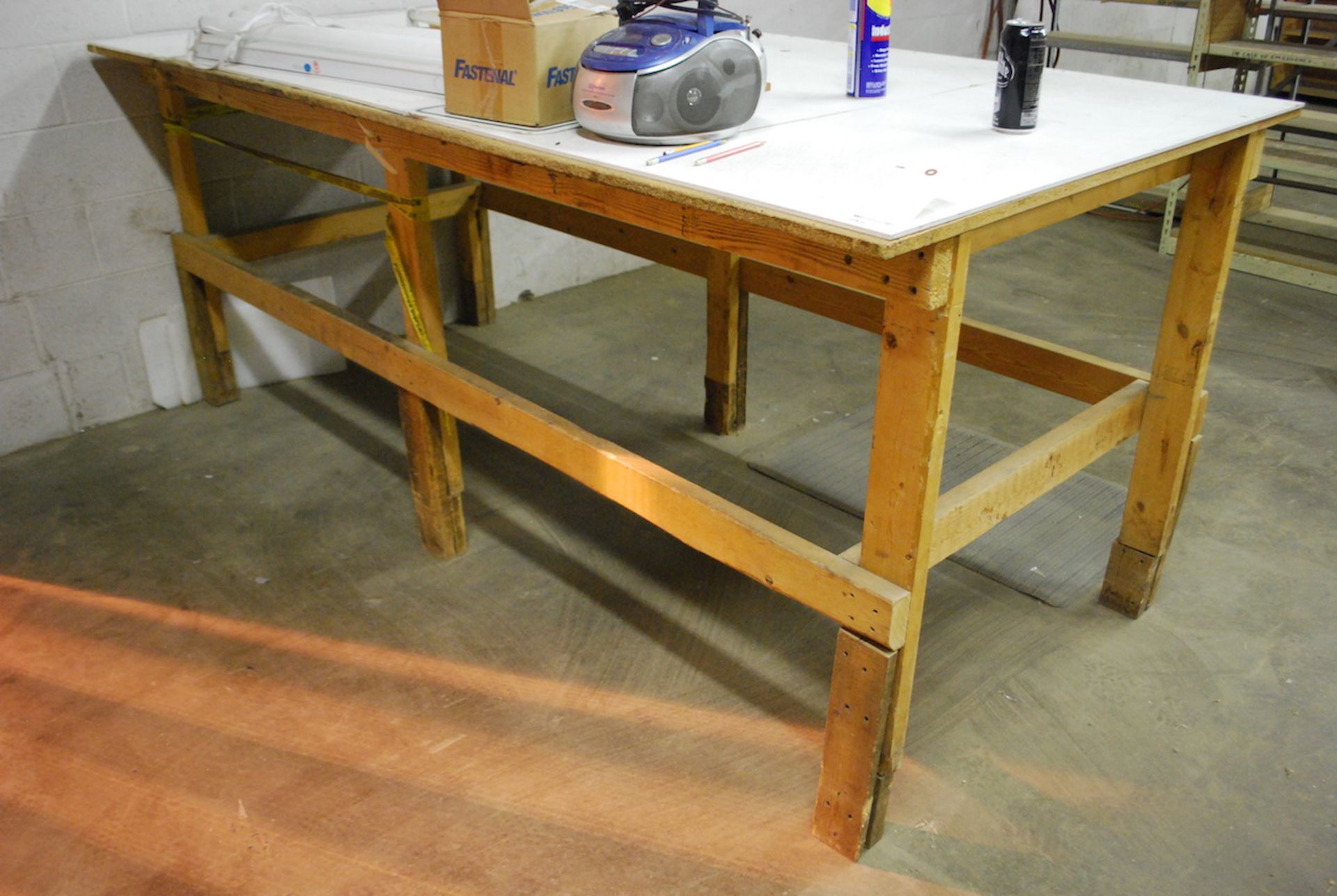 LOT: WOOD TABLES IN AREA - Image 3 of 7