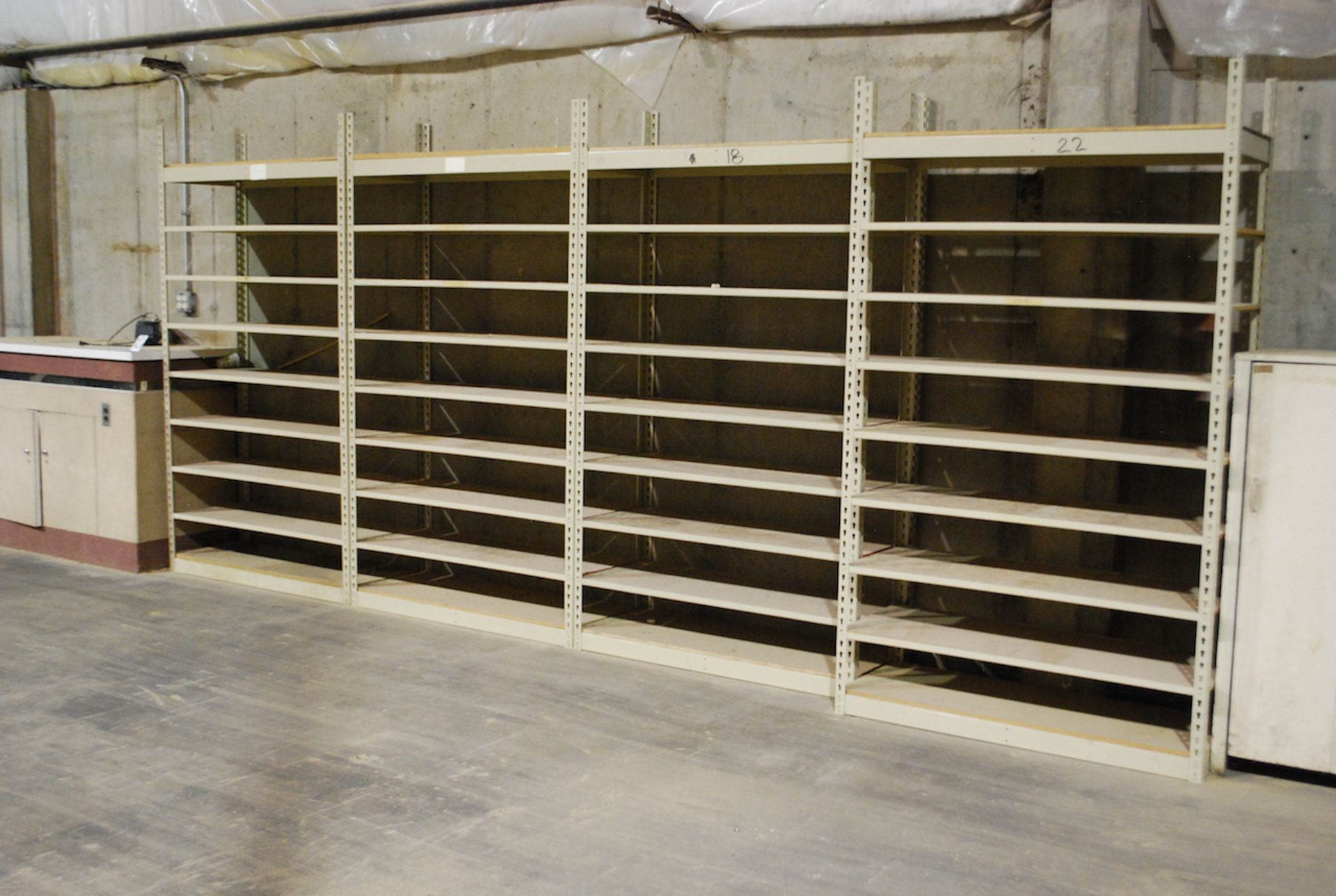 LOT: (16) SECTIONS 48" X 18" X 84"H STEEL SHELVING - Image 5 of 5