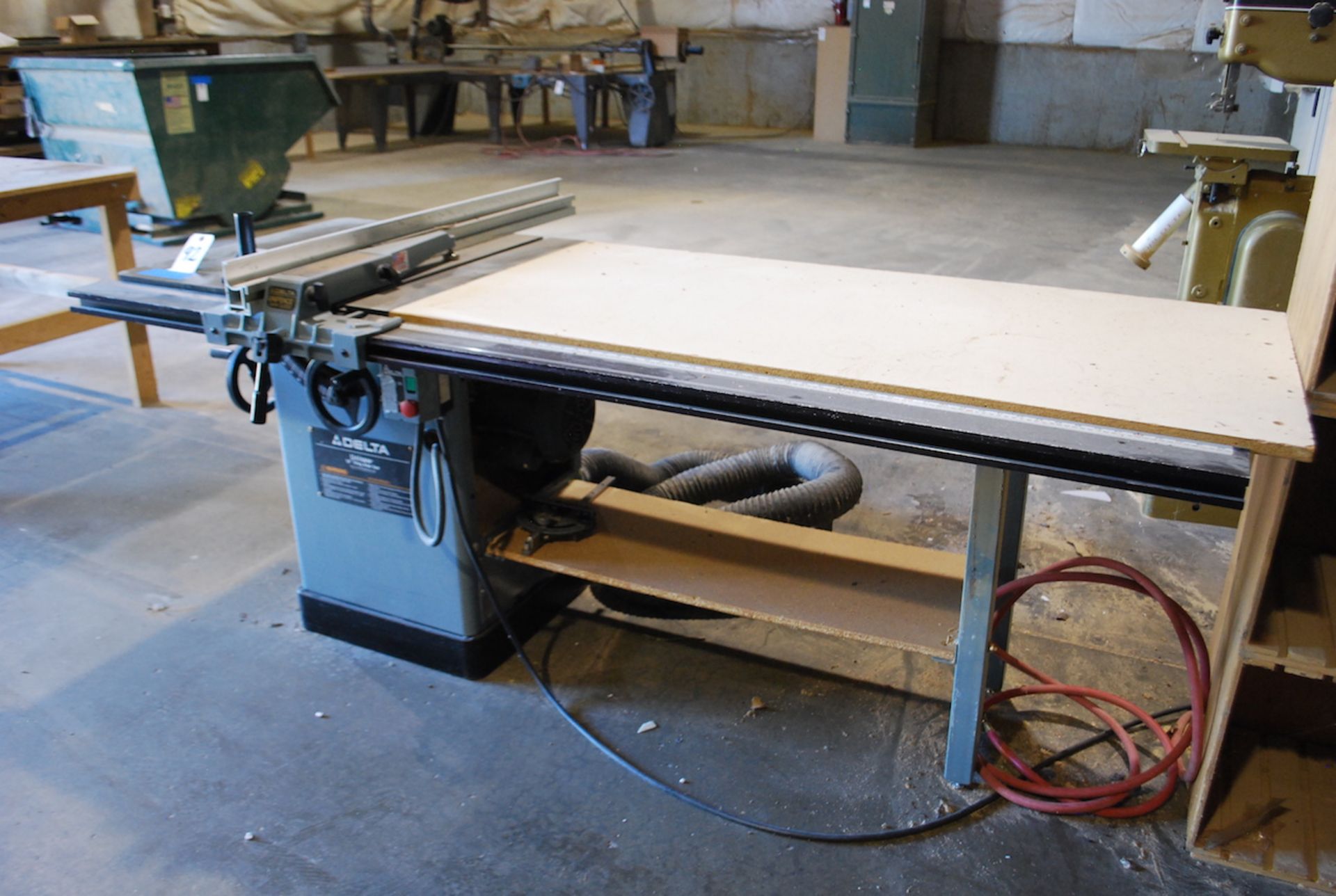 DELTA UNI-SAW 10" TILTING ARBOR TABLE SAW: S/N 93 L 95815; W/27" X 28" Table; 27" X 56" Table - Image 2 of 3