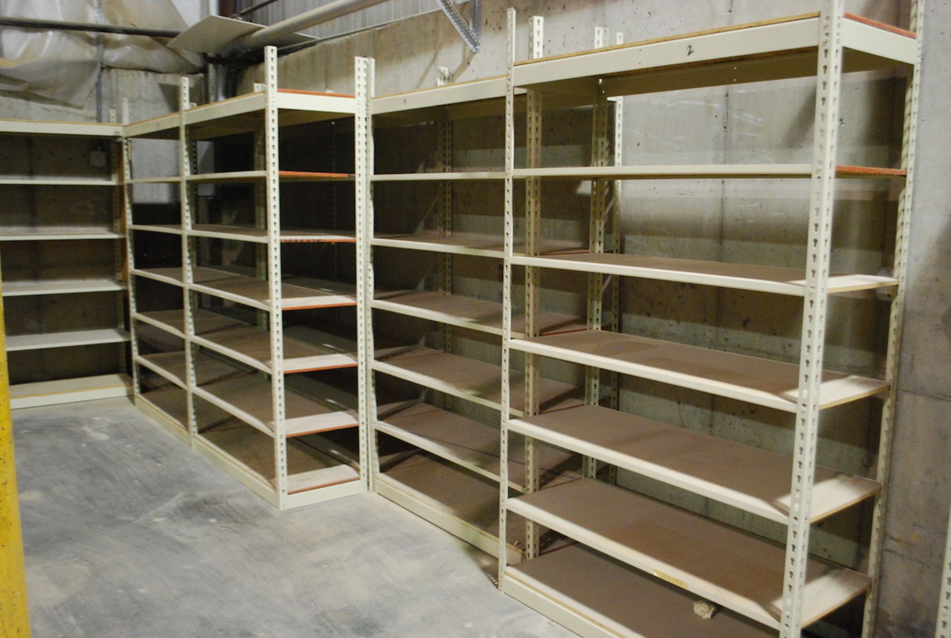 LOT: (16) SECTIONS 48" X 18" X 84"H STEEL SHELVING - Image 3 of 5