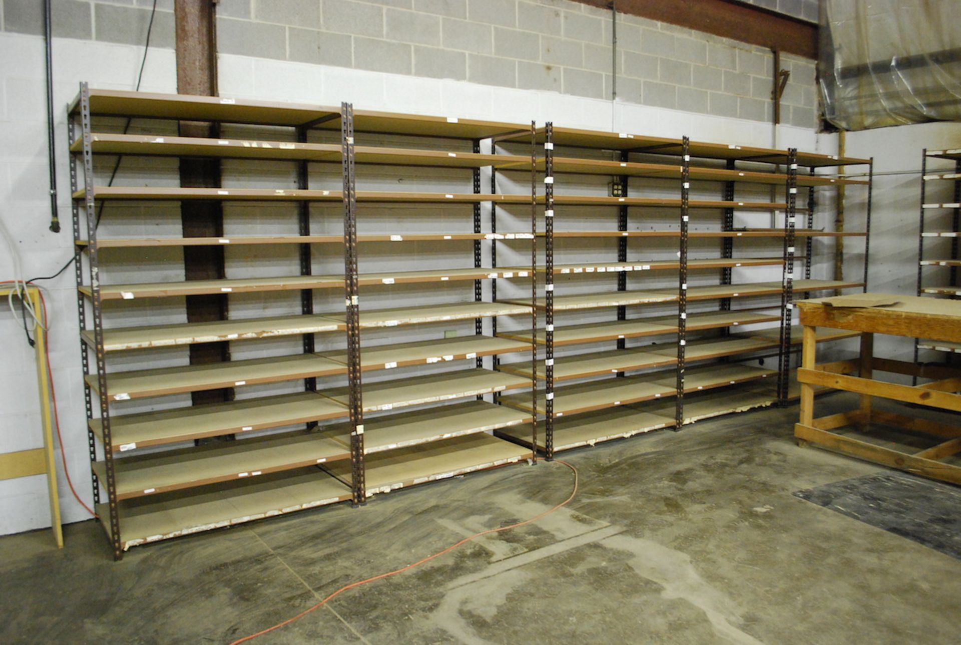 LOT: ASSORTED STEEL SHELVING IN AREA - Image 2 of 5