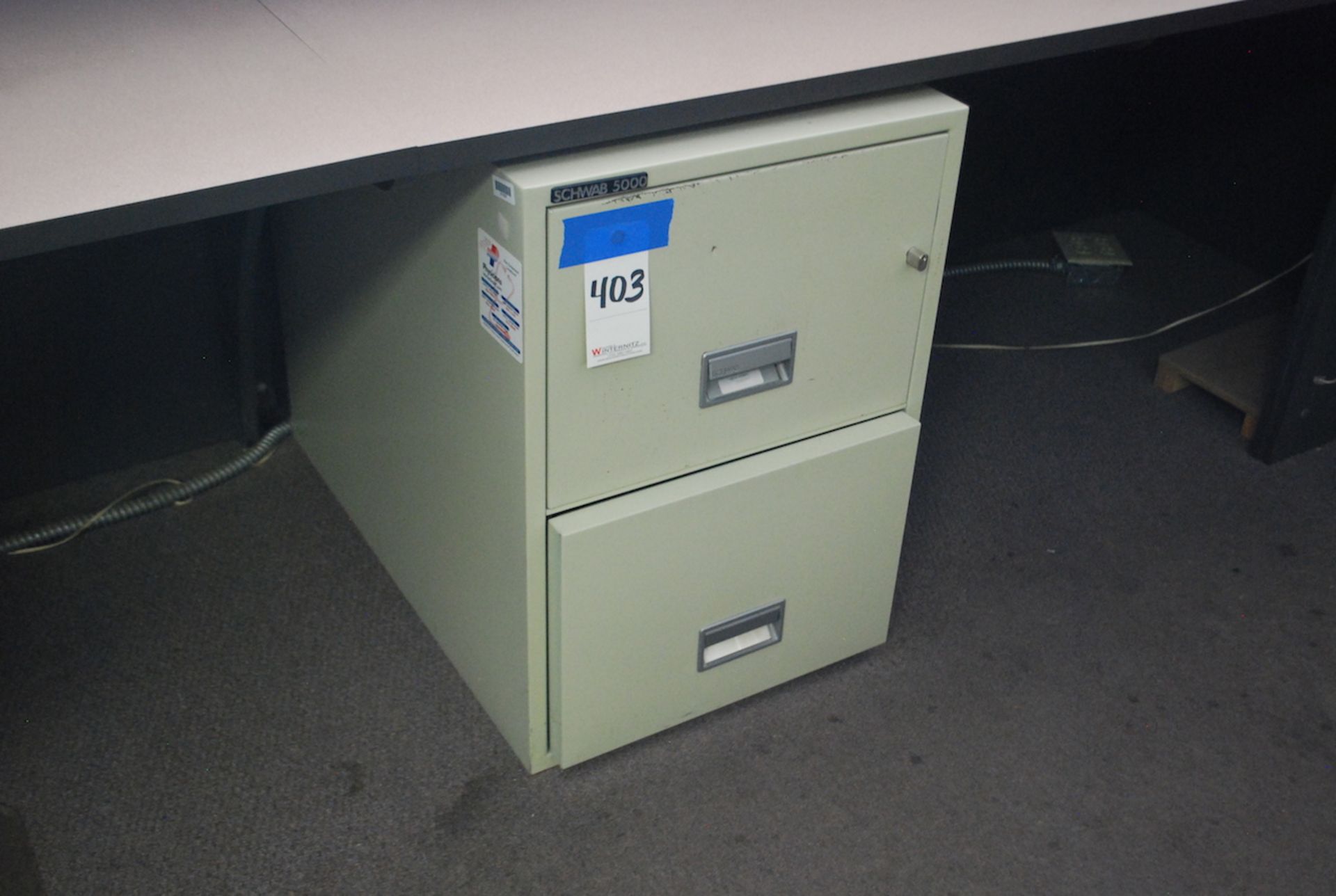 SCHWAB 5000 FIREPROOF 2-DRAWER FILE CABINET