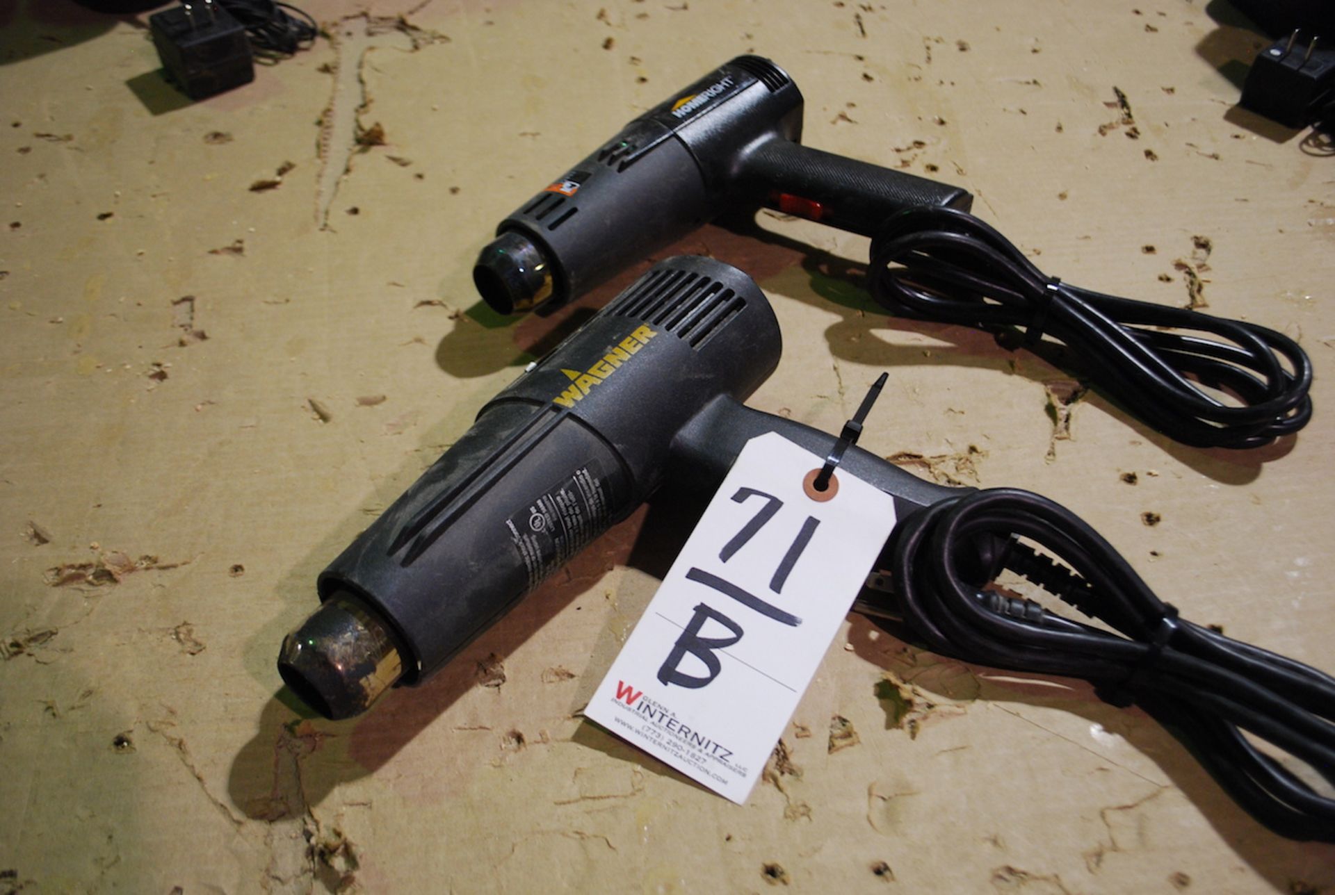 LOT: (1) HOMERIGHT ELECTRIC HEAT GUN & (1) WAGNER ELECTRIC HEAT GUN