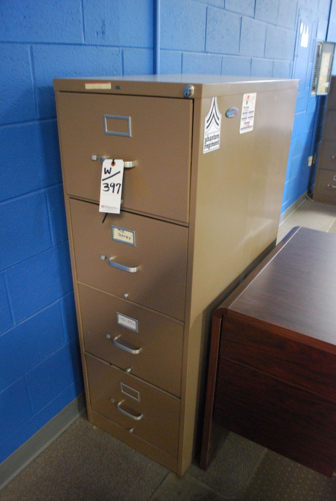 LOT: L-SHAPED DESK W/FILE CABINET & CHAIR - Image 3 of 3