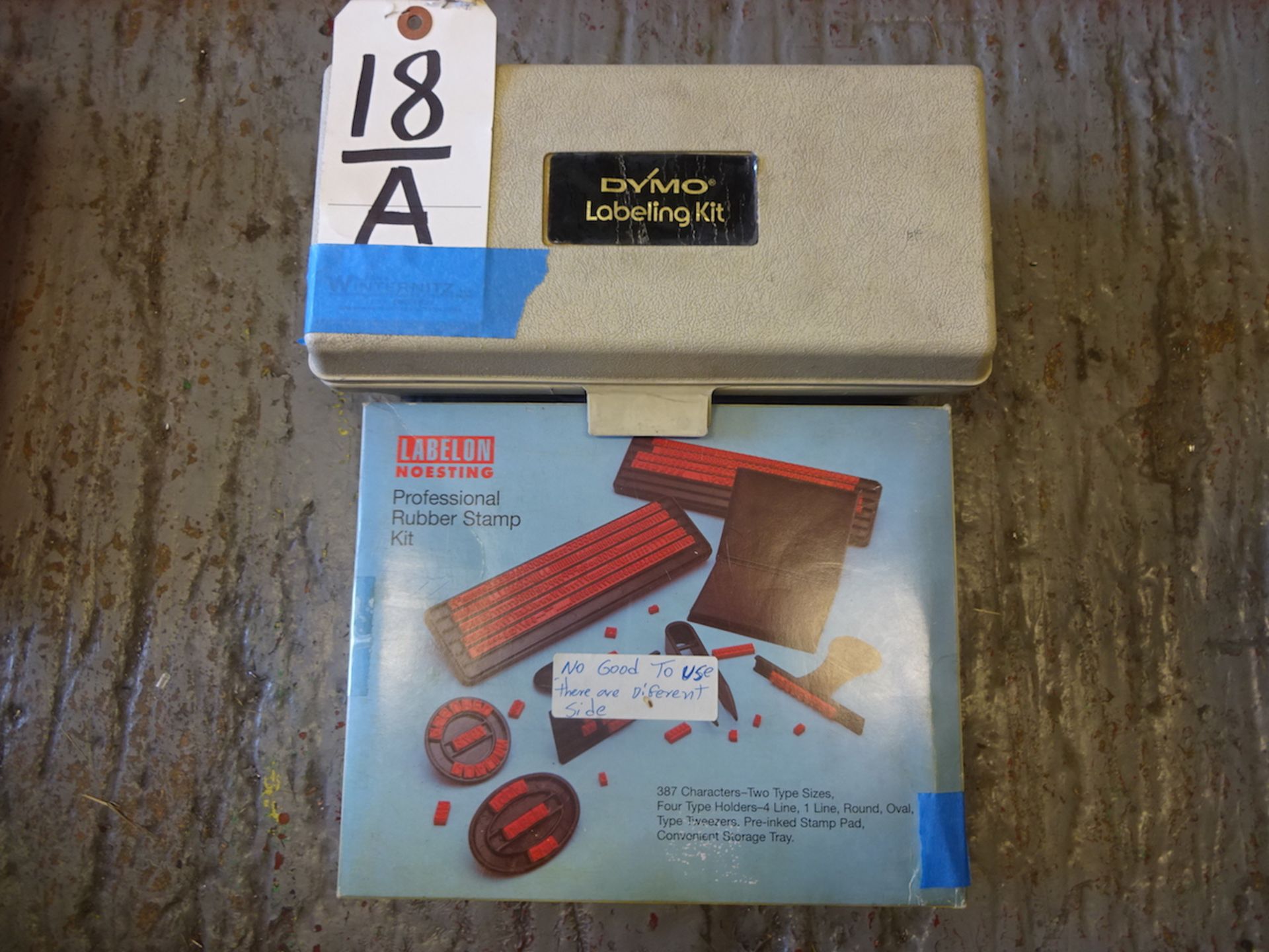 LOT: DYMO LABELER & RUBBER STAMP KIT - Image 2 of 2