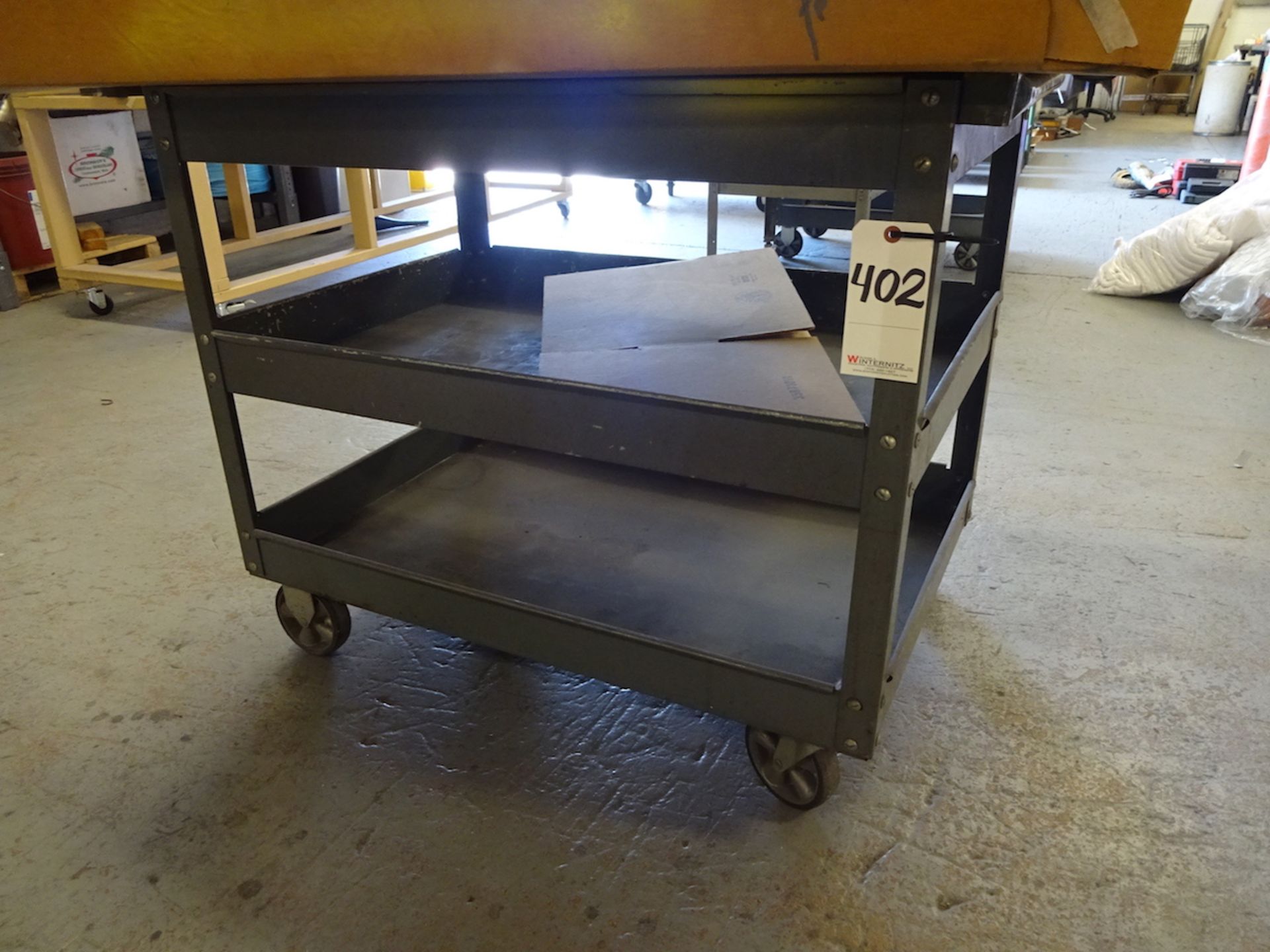 STEEL PORTABLE SHOP CART W/CONTENTS