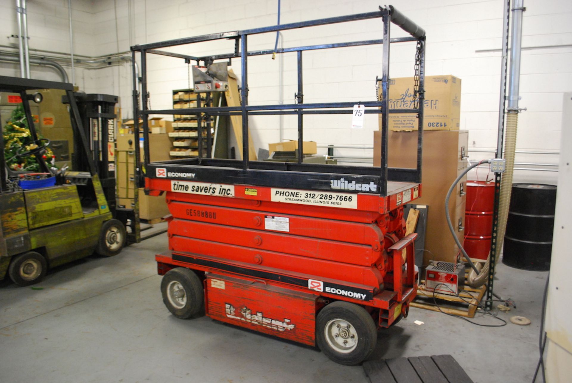 ECONOMY MODEL SP 21-30 AERIAL WORK PLATFORM: S/N GE 58888U; W/500 Lb. Cap.; 21' Lift Height; 24