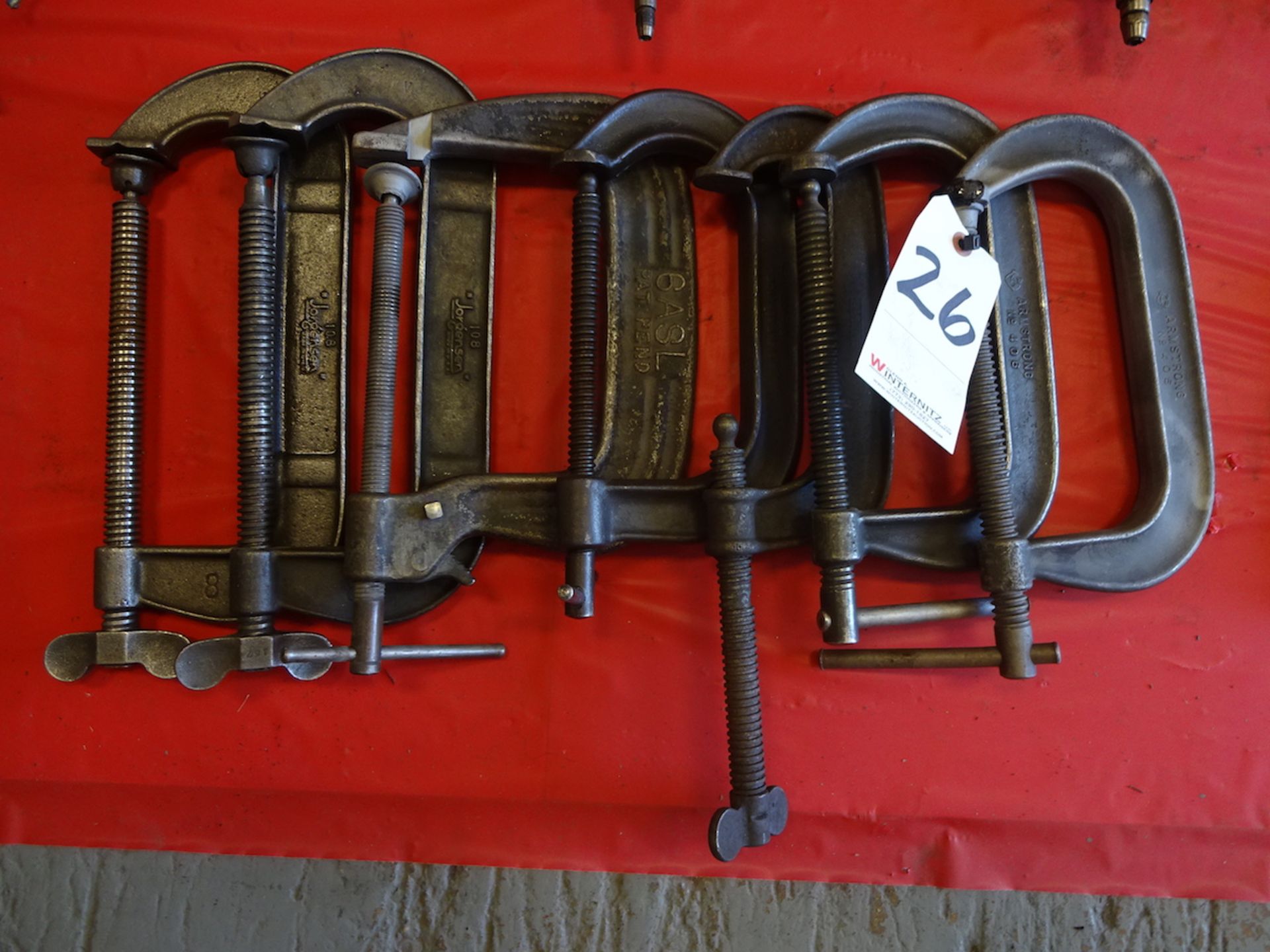 LOT: ASSORTED MEDIUM "C" CLAMPS