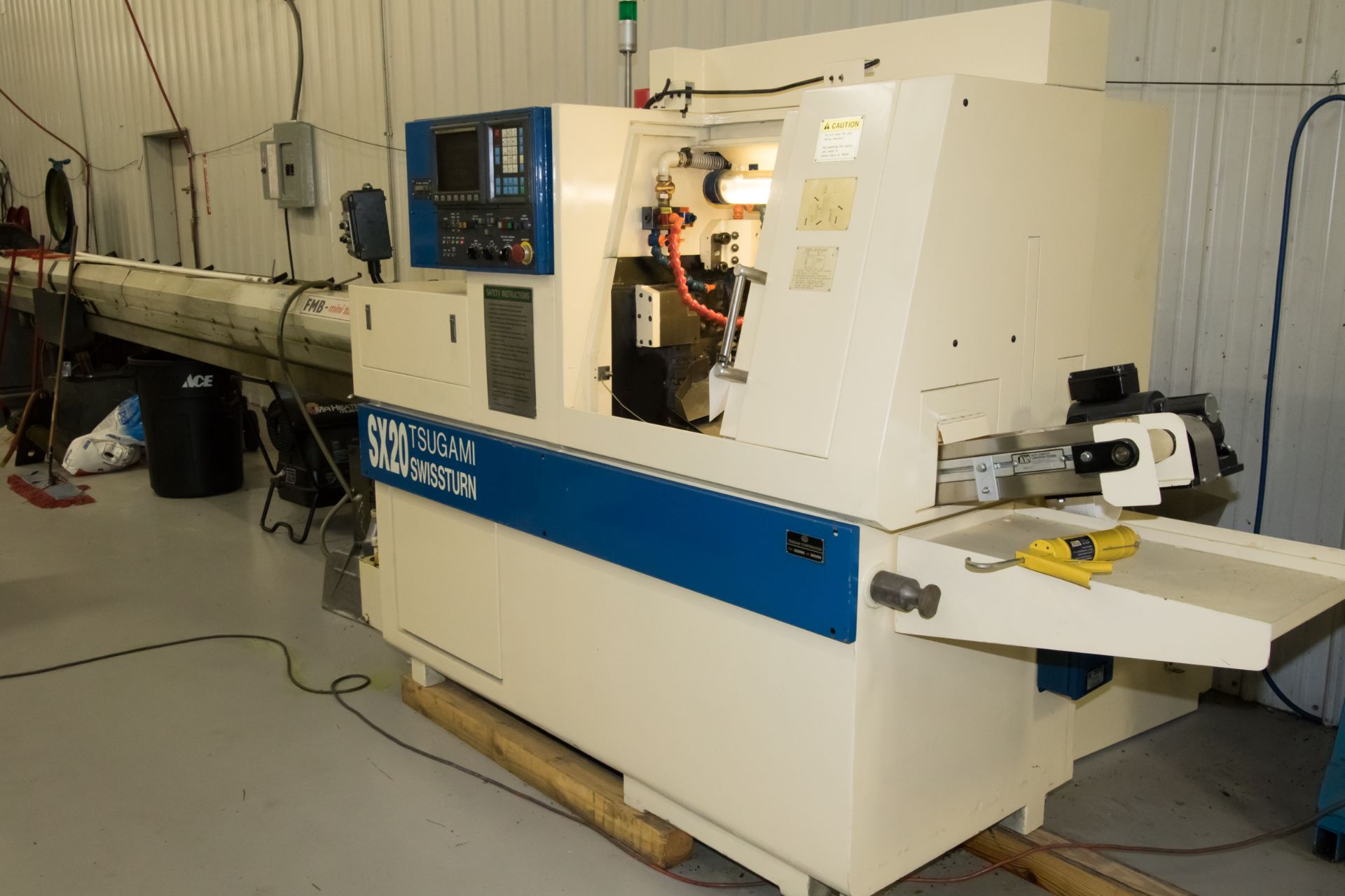 (1997) Tsugami Model SX-20B (BS-20B) Swiss Type CNC Lathe: S/N 225; Fanuc LA-1 Control