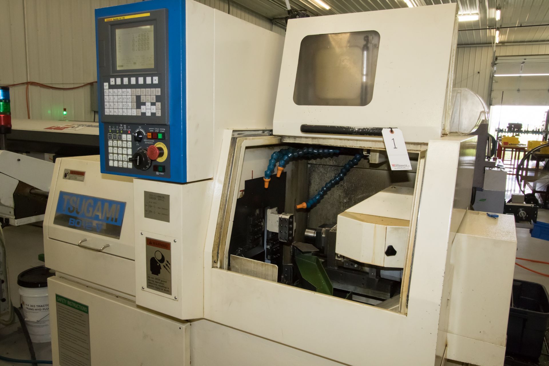 (2008) Tsugami Model BO-12C-V Swiss Type CNC Lathe: S/N 5035; Fanuc 0iTC Control, 2 live/6OD/4 ID-BW - Image 2 of 12