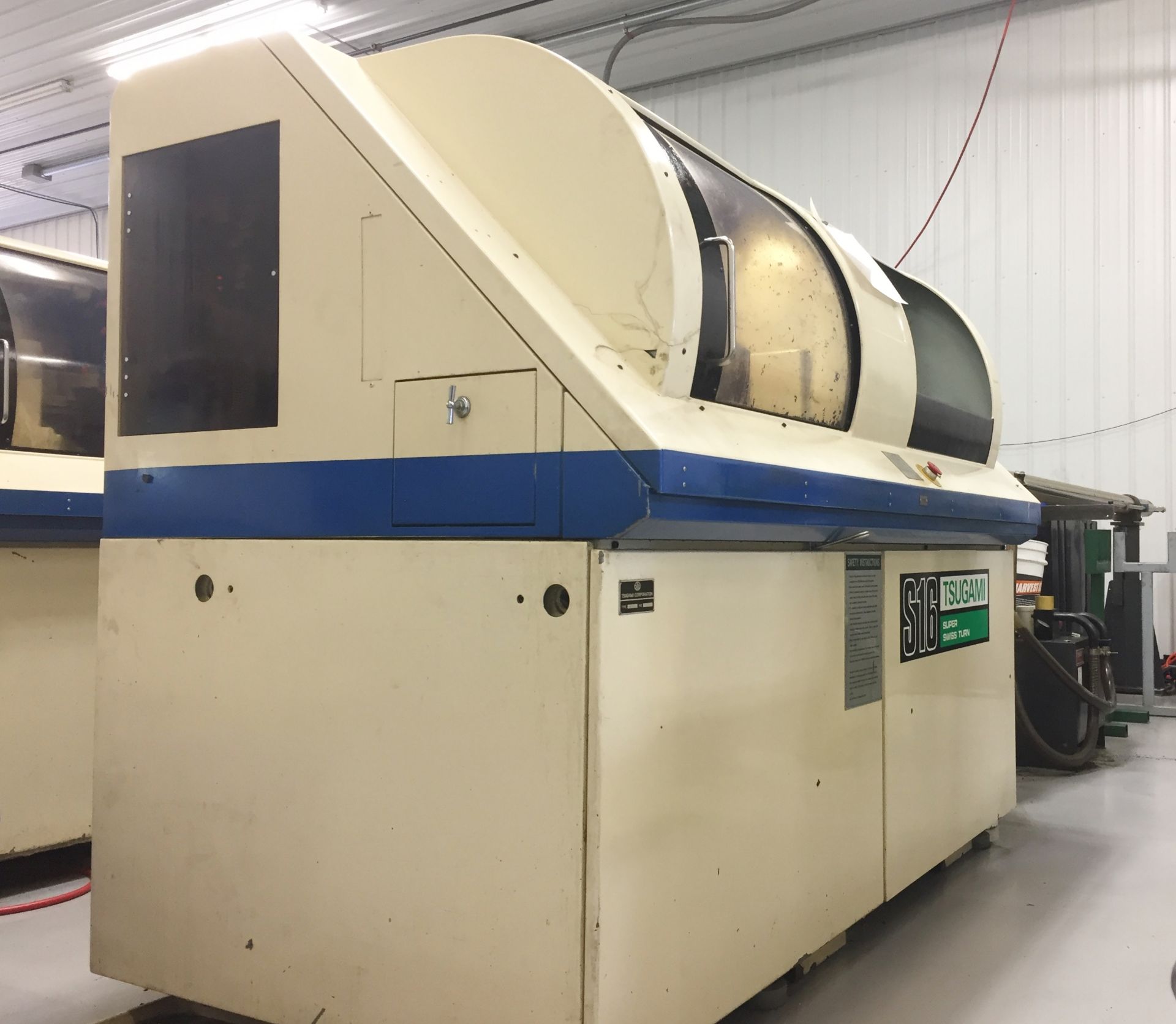 (1992) Tsugami Model S-16D Swiss Type CNC Lathe: S/N 3209; Fanuc 0T Control, 3 Live/5OD/3ID/3BW