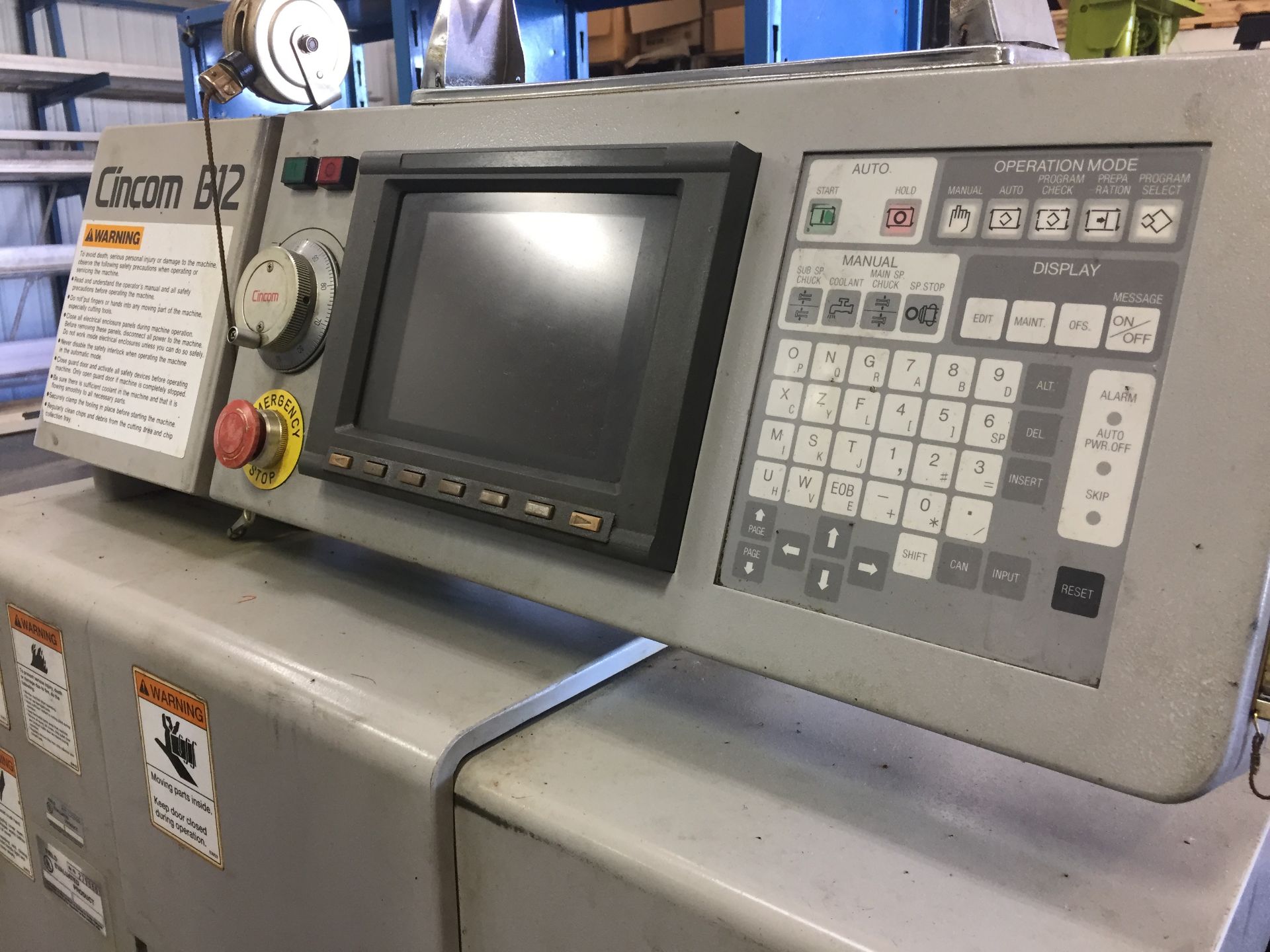 (1999) Citizen Model B-12VI (2F6) Swiss Type CNC Lathe: S/N Z5348; Fanuc 18TC Control - Image 9 of 11