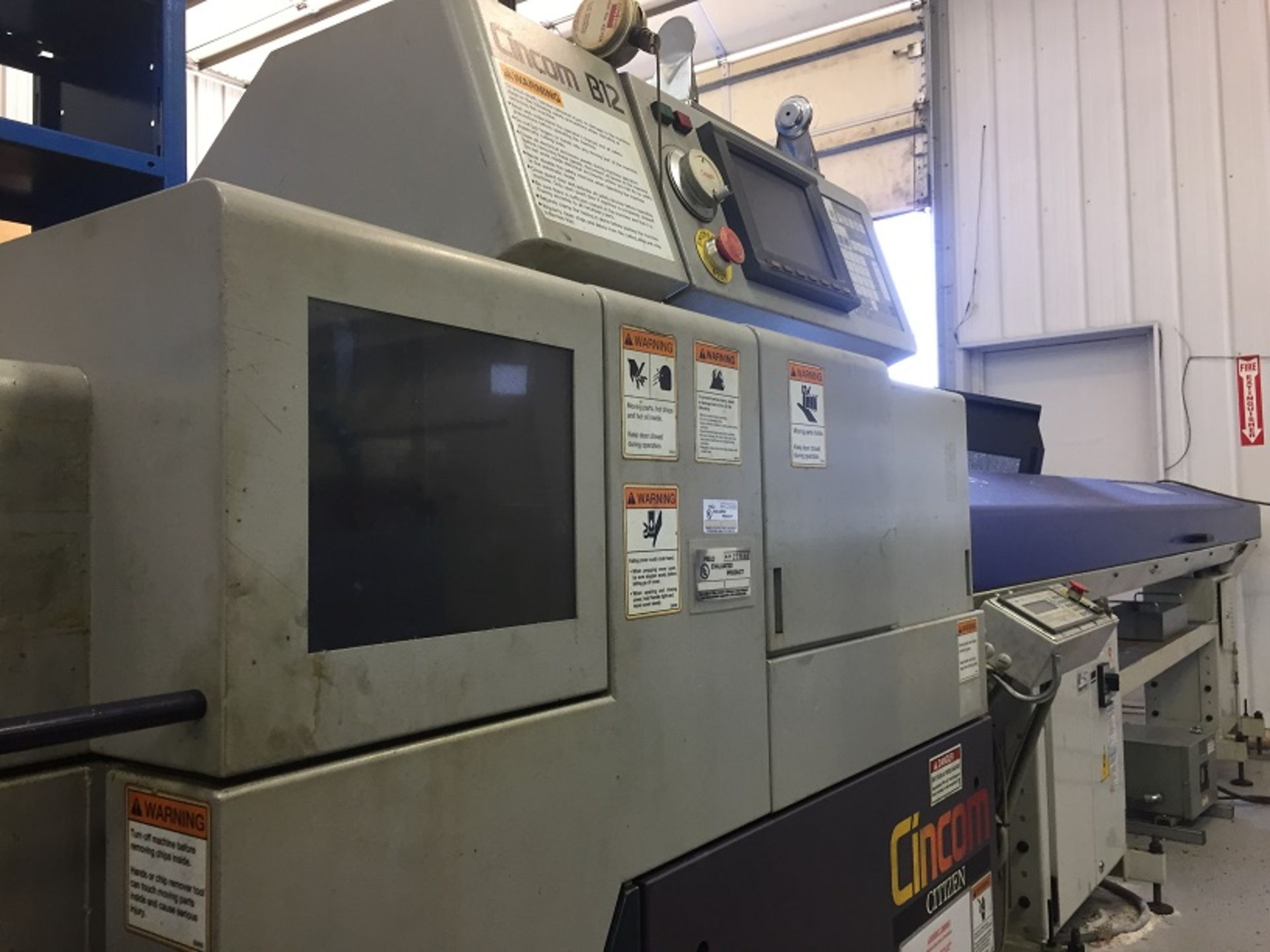 (1999) Citizen Model B-12VI (2F6) Swiss Type CNC Lathe: S/N Z5348; Fanuc 18TC Control - Image 8 of 11