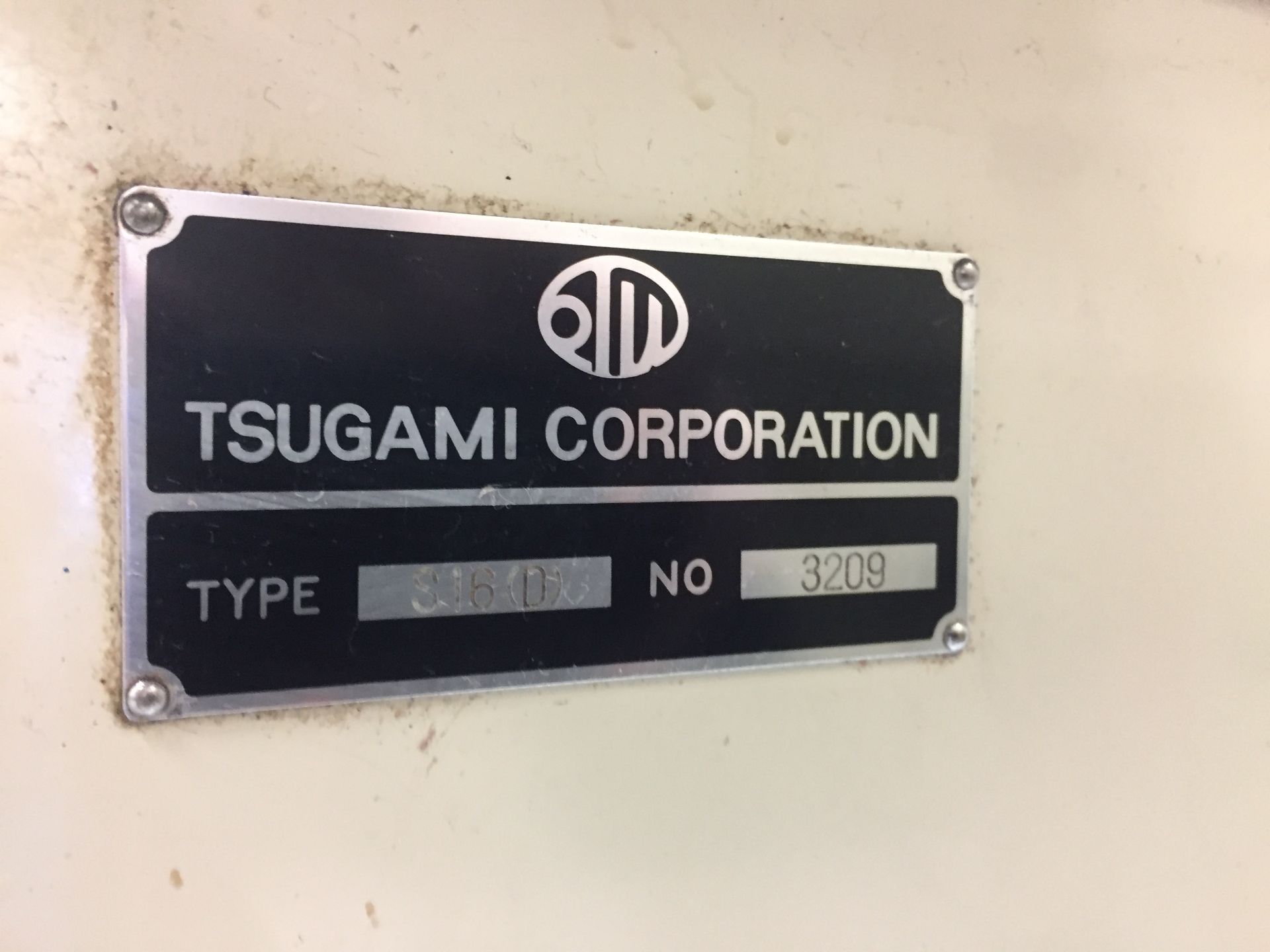 (1992) Tsugami Model S-16D Swiss Type CNC Lathe: S/N 3209; Fanuc 0T Control, 3 Live/5OD/3ID/3BW - Image 11 of 11