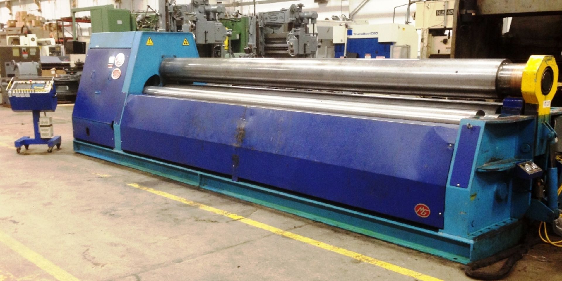 3/8" x 200" MG MODEL WH 510C 4-ROLL CNC PLATE BENDING ROLL Serial No. 04124 New 2004 EQUIPPED WITH - Image 2 of 9