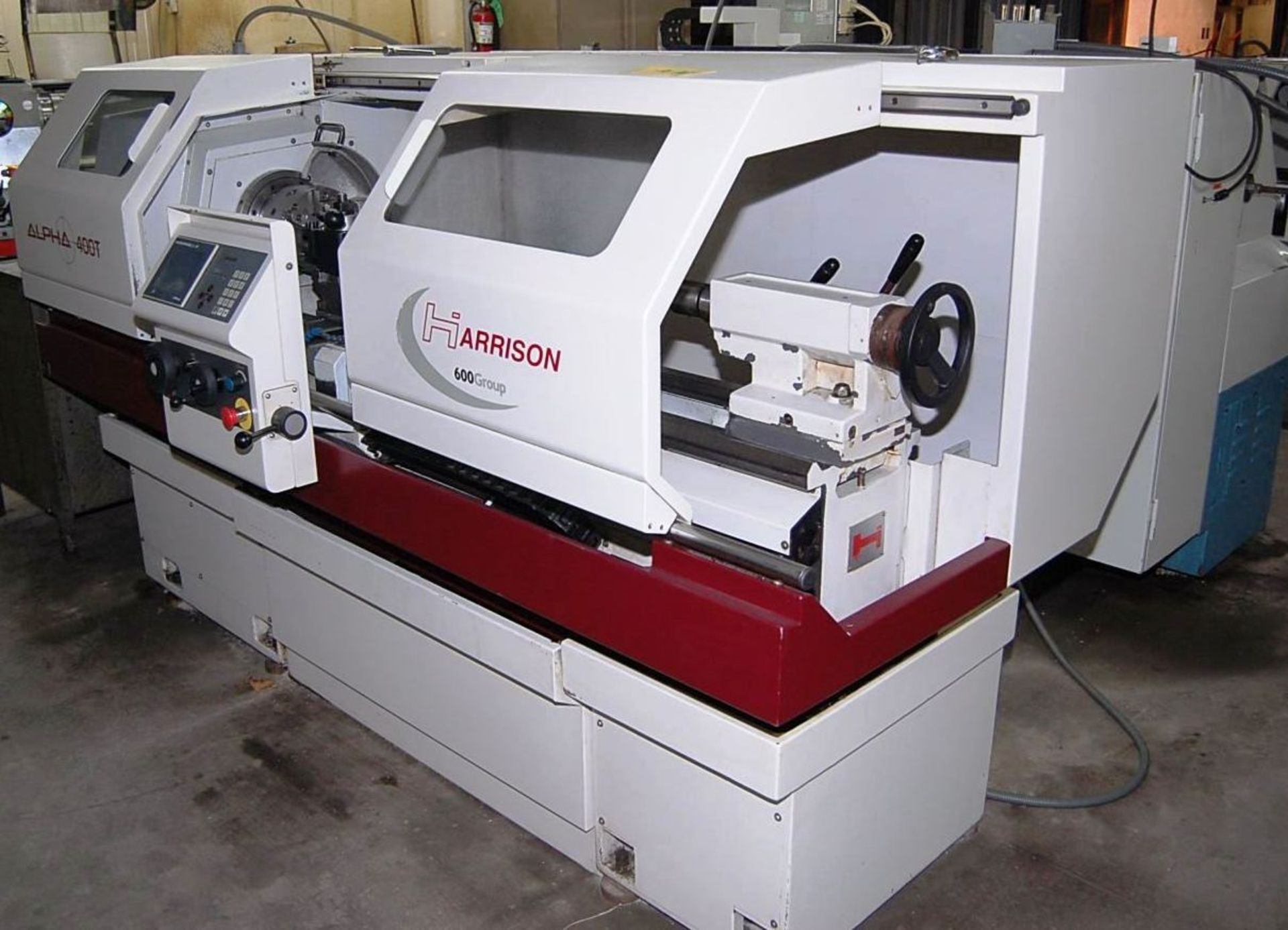 HARRISON ALPHA 400 2 AXIS FLAT BED CNC TURNING MACHINE (2001) Serial No. D30024 - Image 2 of 4