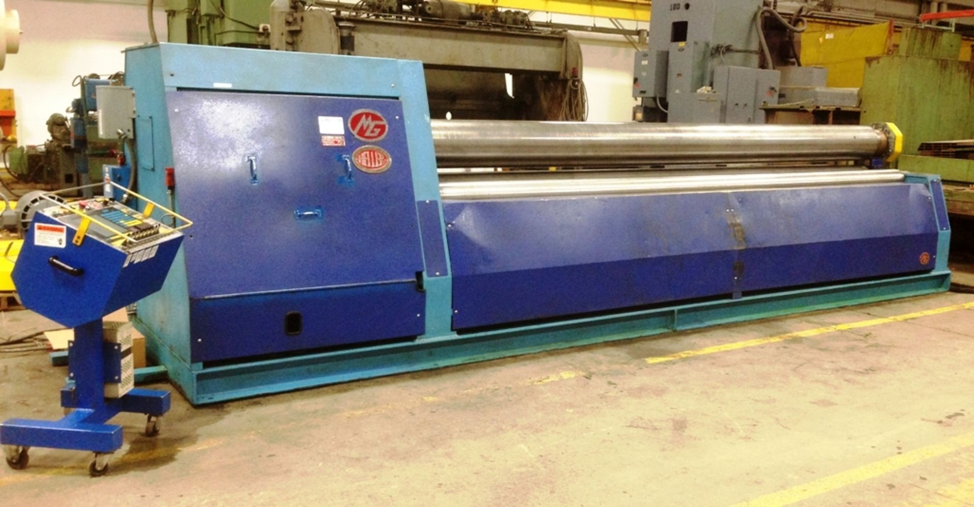 3/8" x 200" MG MODEL WH 510C 4-ROLL CNC PLATE BENDING ROLL Serial No. 04124 New 2004 EQUIPPED WITH