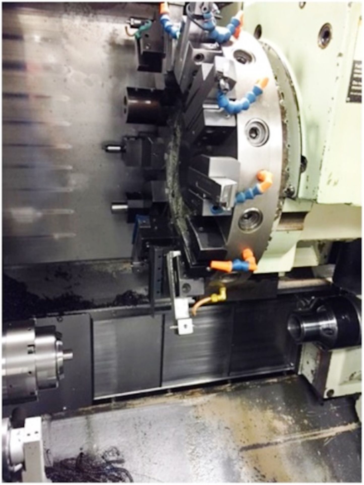 HITACHI SEIKI HITECH-TURN 20R-III CNC 4-AXIS TURNING CENTER WITH SUB-SPINDLE , LIVE TOOLING S/N: - Image 3 of 9