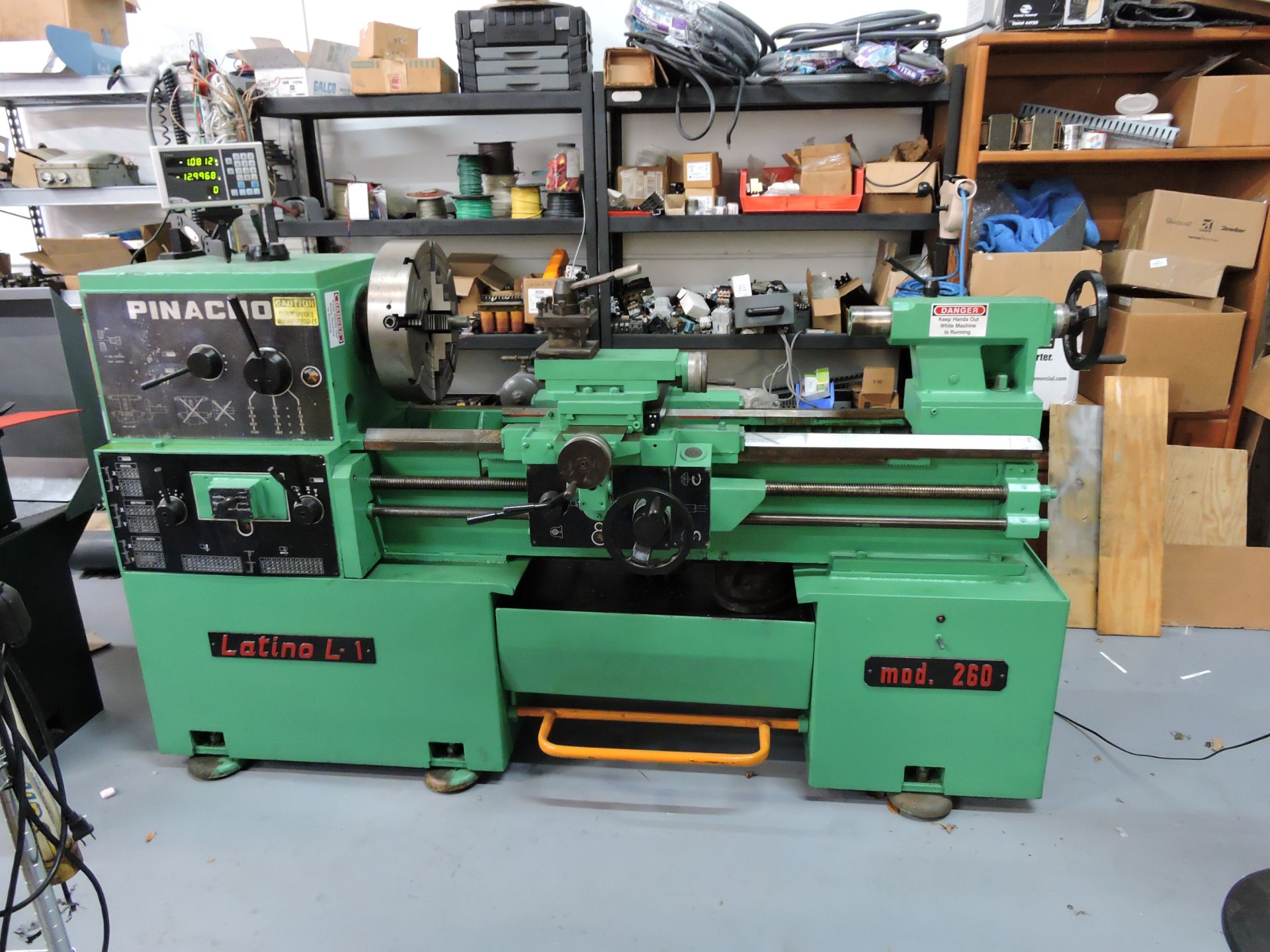 PANACHO LATINA L-1 260 TOOL ROOM LATHE; W/30" Swing Over Bed; 2.6" Spindle Bore; 39" Swing In Gap;