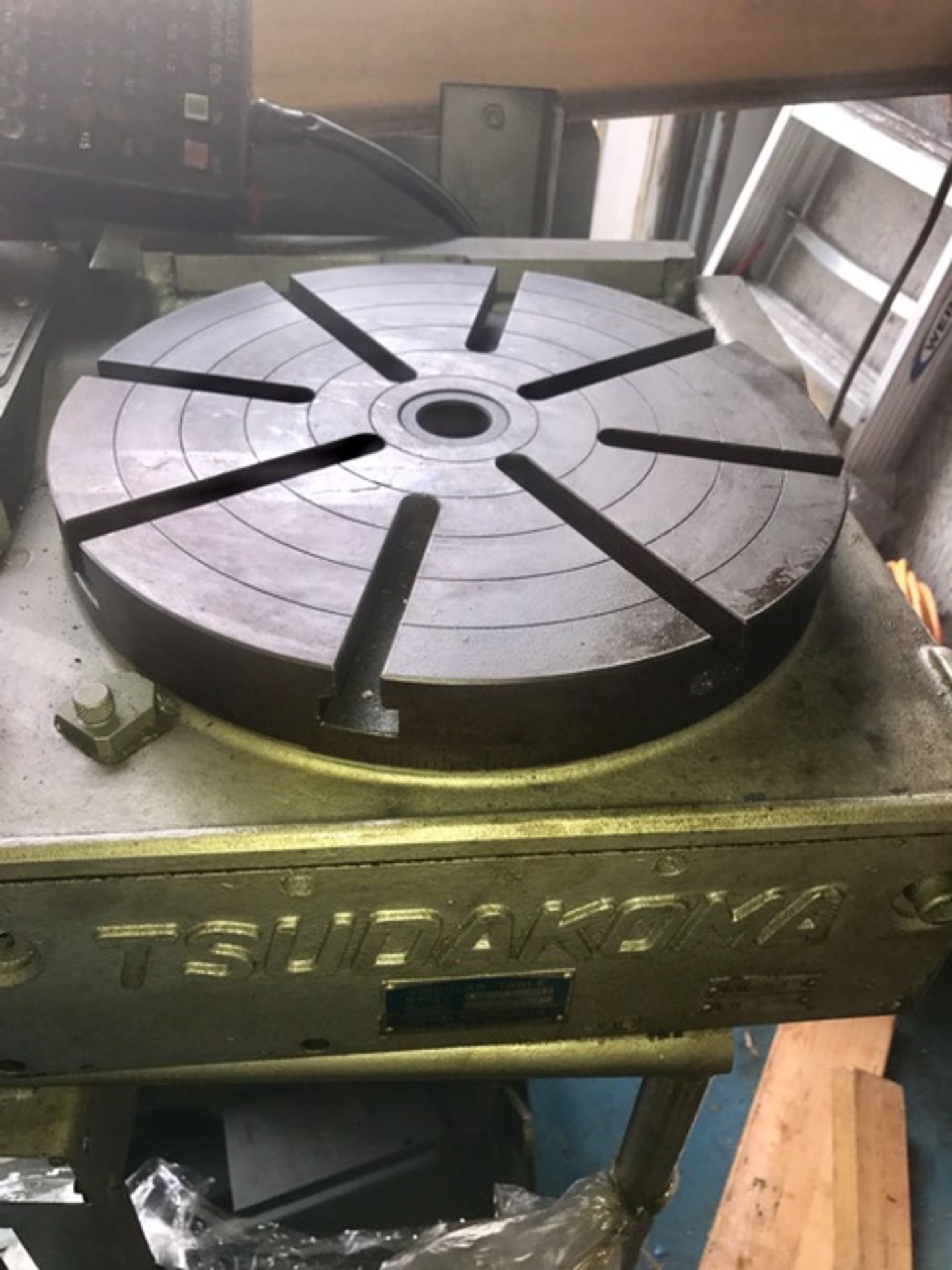 TSUDAKOMA MODEL RNCV300R HORIZONTAL OR VERTICAL ROTARY TABLE; W/12-1/2" Dia. Table (Face Plate);