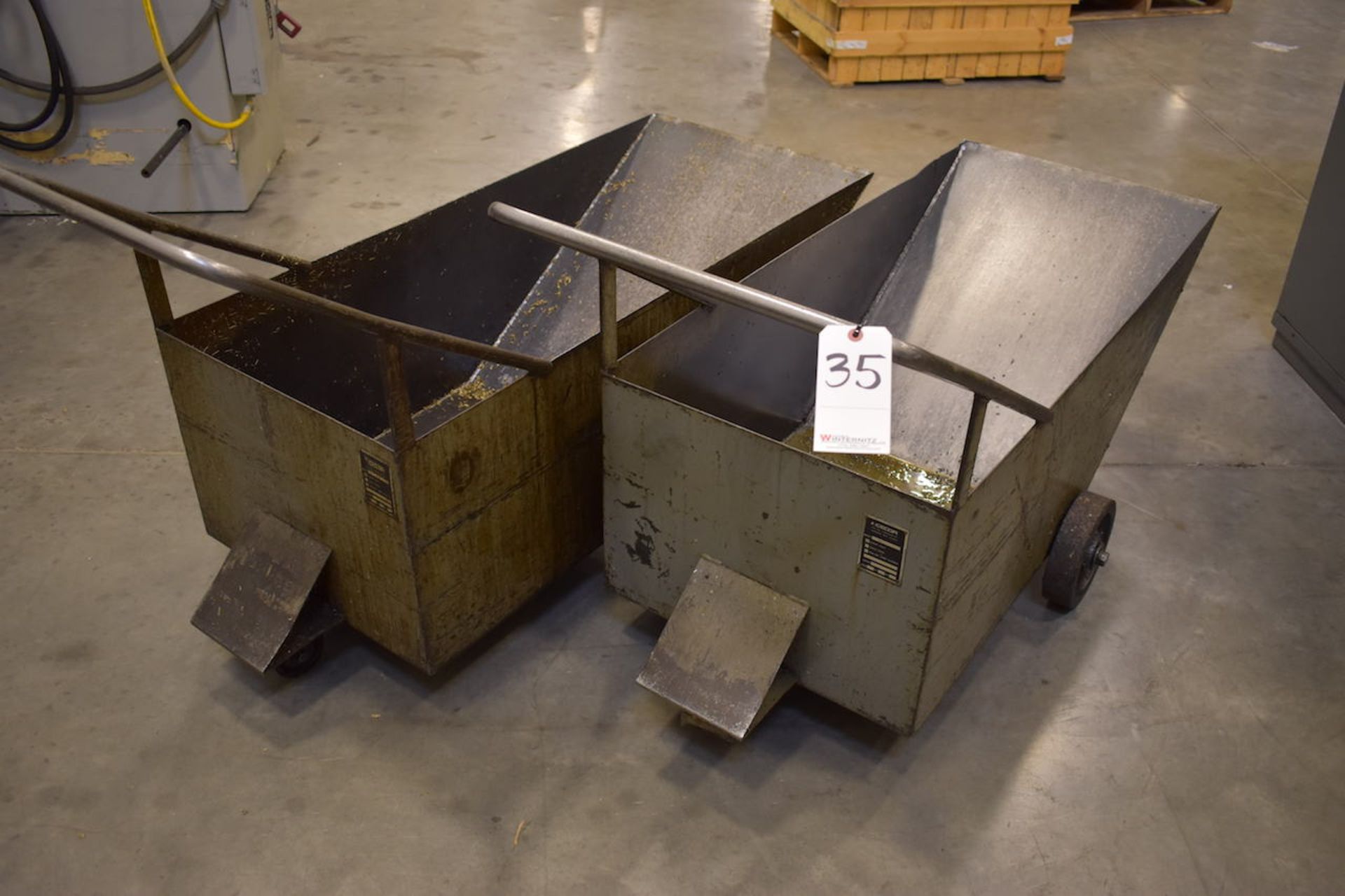 LOT: (2) CECOR MODEL 47 SCRAP CARTS (Roselle)