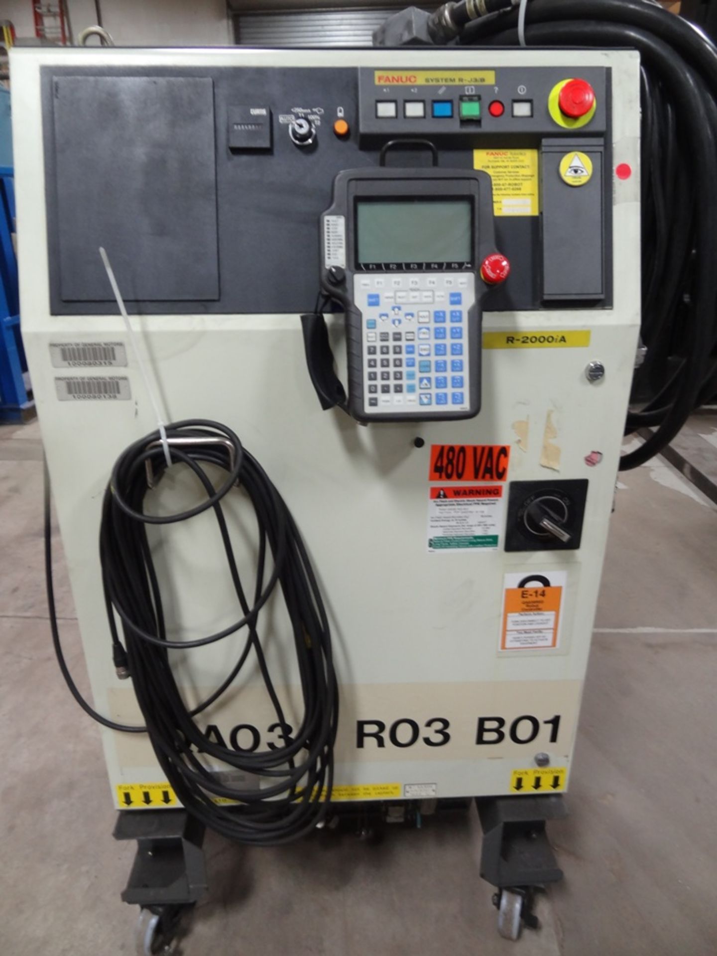 FANUC R2000iA/210F WITH R-J3iB, CABLES, TEACH PEND, SN 71205, YEAR 04/2005, HOURS 8402 LOCATION MI - Image 4 of 9