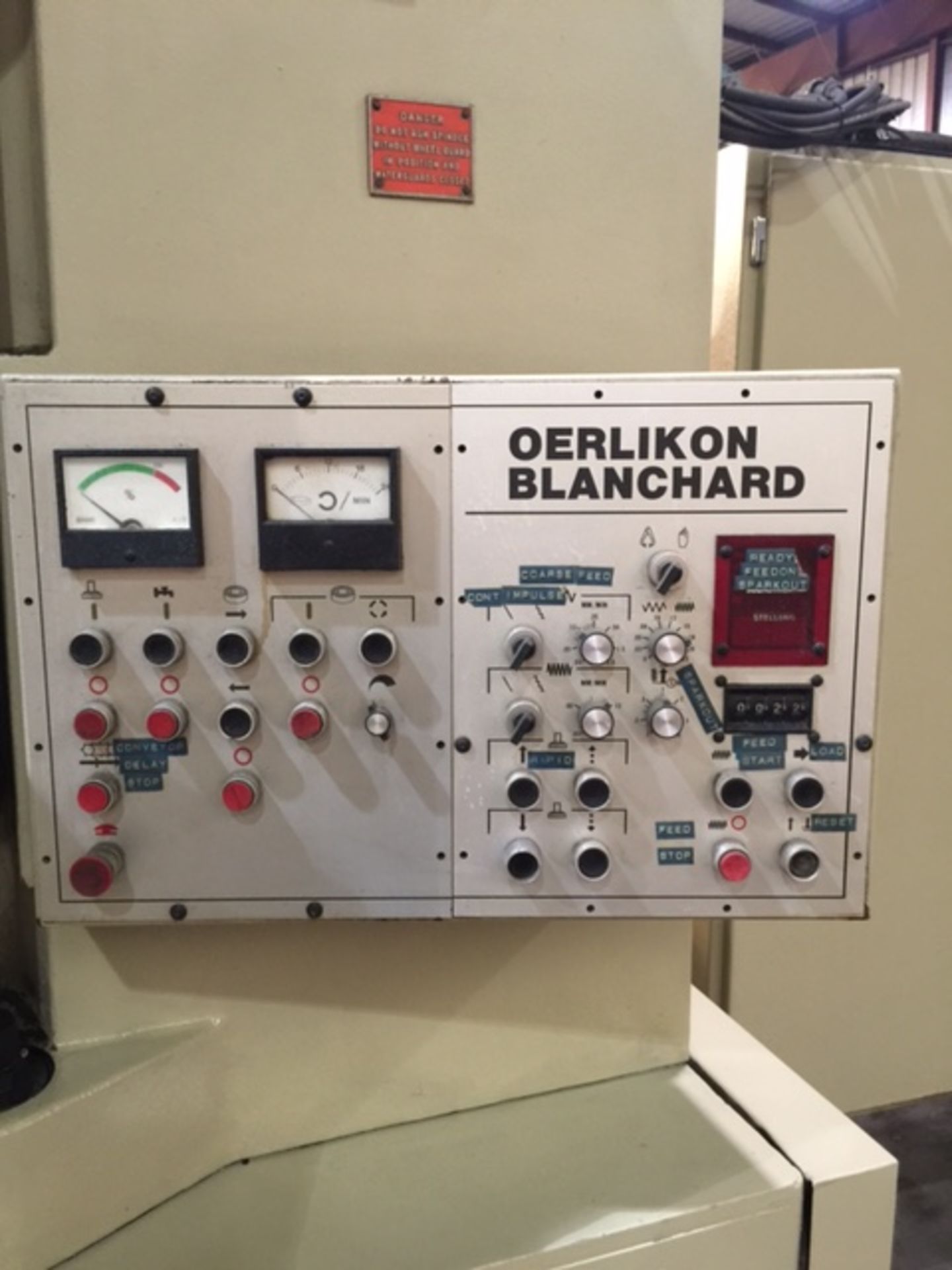 BLANCHARD MODEL 22AD42 VERTICAL ROTARY SURFACE GRINDER, YEAR 1984, LOCATION TX BUYER TO SHIP - Image 5 of 9