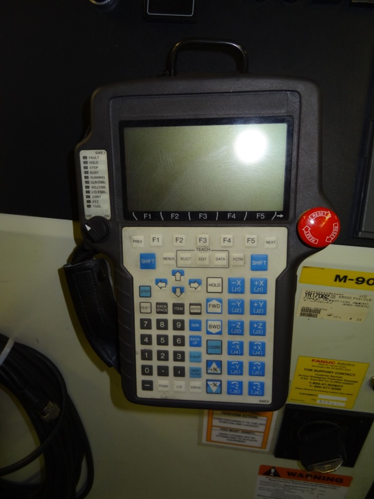 FANUC M-900iA/260L R-30iA, CABLES & TEACH PENDANT, SN 85560, YEAR 08/2007, HOURS 5485, LOCATION MI - Image 8 of 10