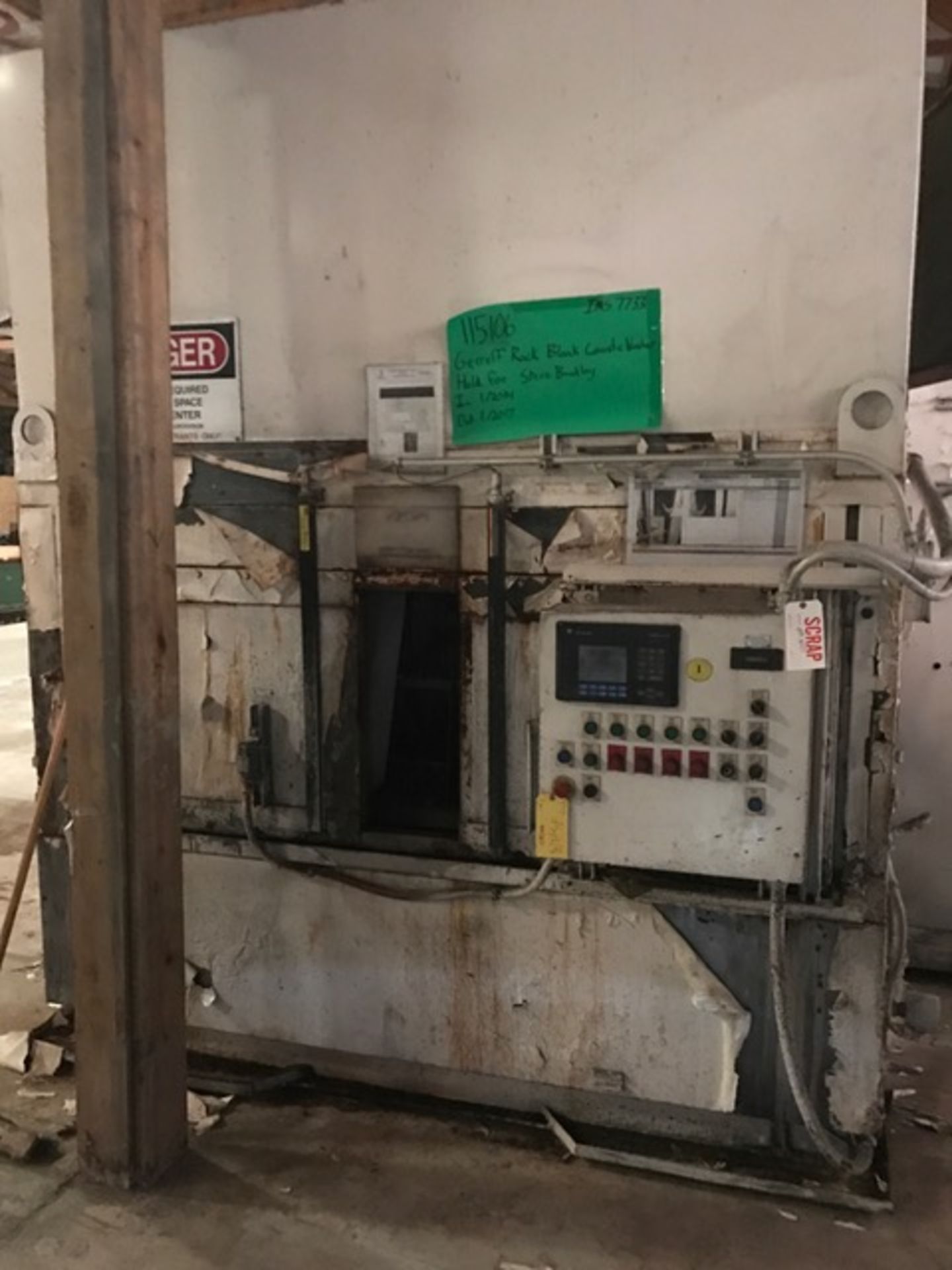 GEROFF VERTICAL PARTS WASHER, LOCATION MI, BUYER TO SHIP