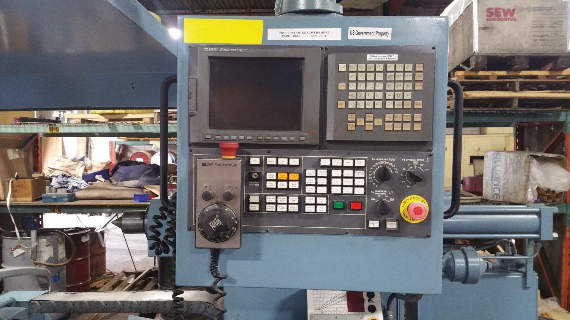 GIANA LARGE SWING CNC LATHE 52 x 80 FANUC 18iTA CONTROL MODEL GFF1200, LOCATION ONTARIO CA. - Image 3 of 7