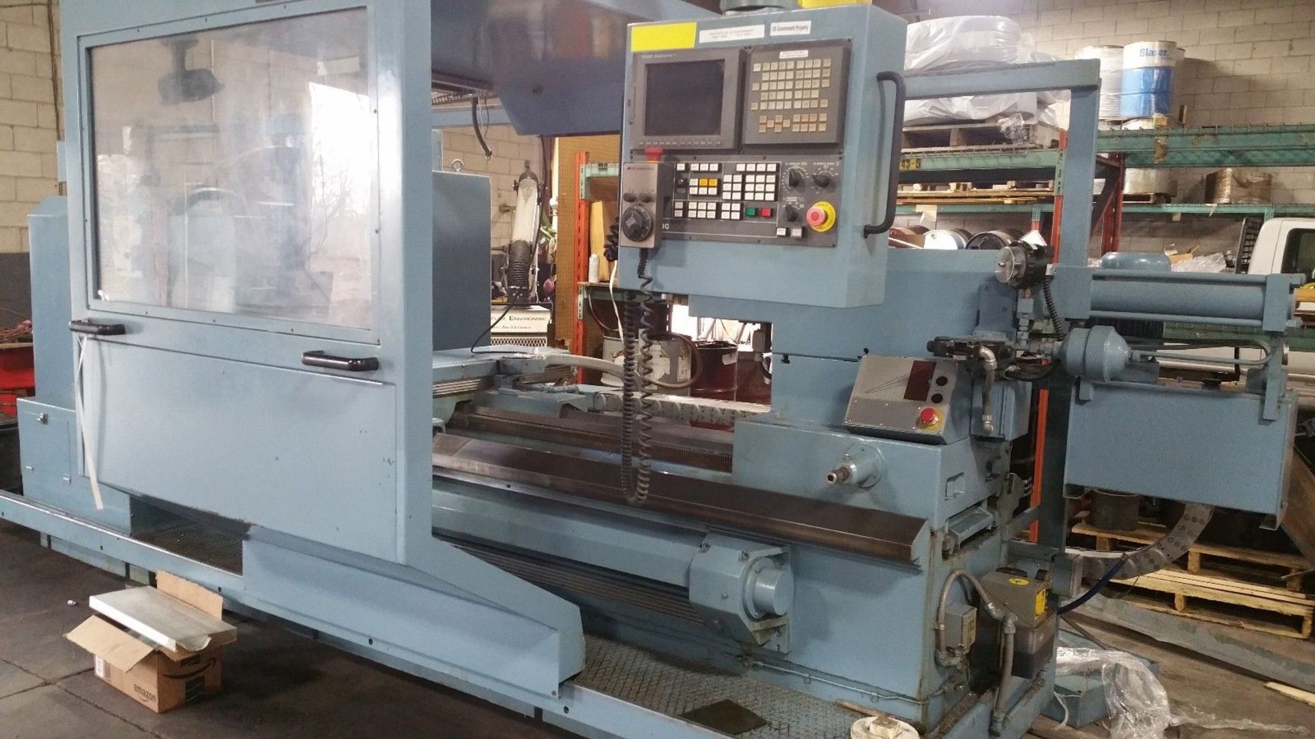 GIANA LARGE SWING CNC LATHE 52 x 80 FANUC 18iTA CONTROL MODEL GFF1200, LOCATION ONTARIO CA. - Image 2 of 7