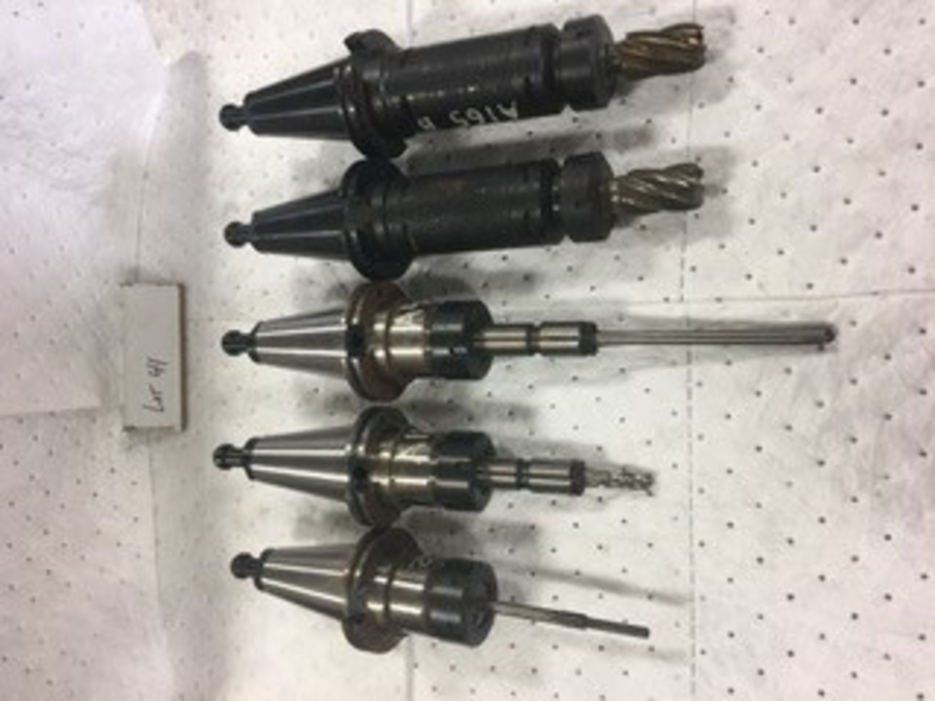 LOT OF 5 CAT 50 COLLET HOLDERS, LOCATION MI BUYER TO SHIP