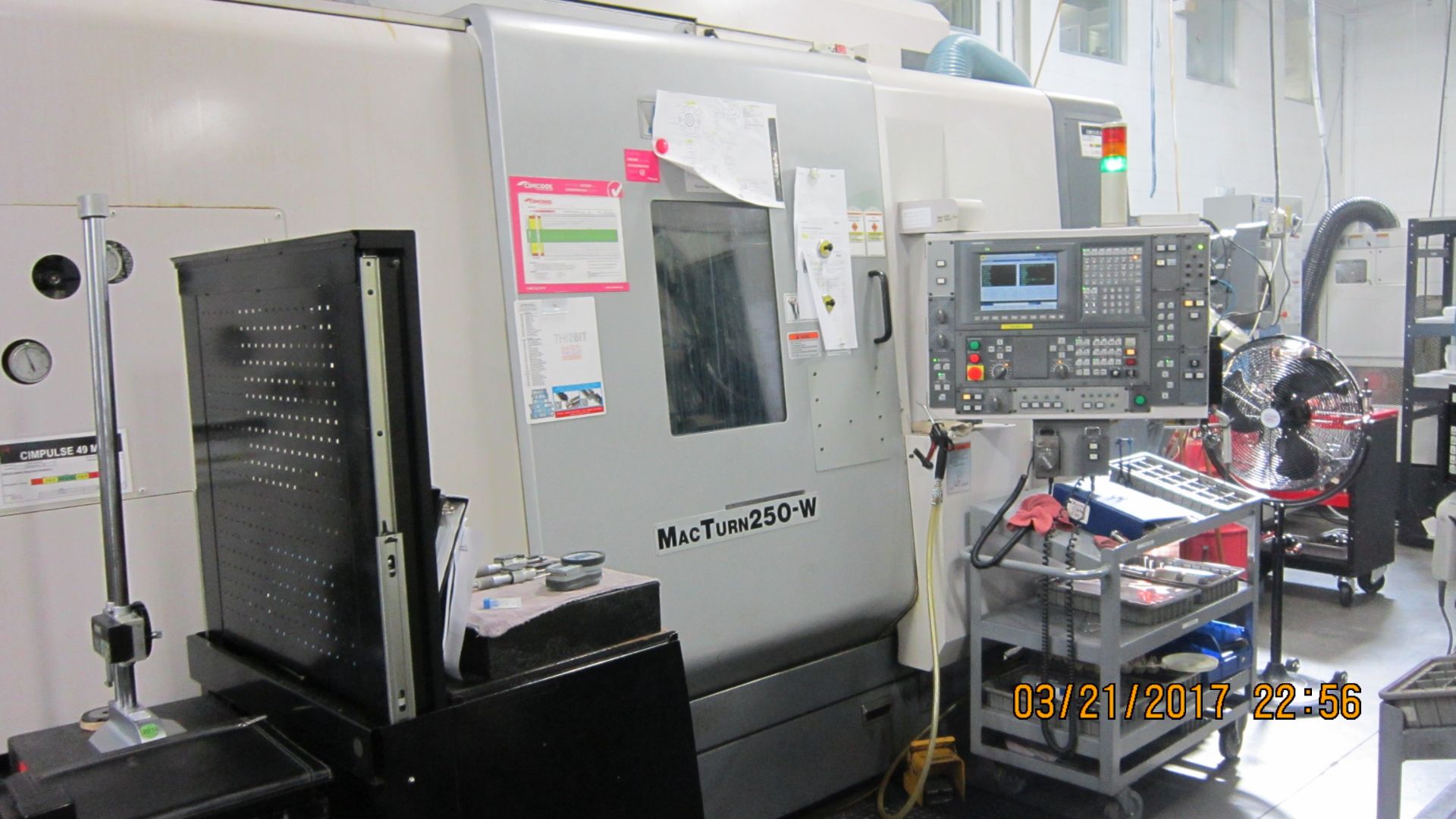 OKUMA MAC TURN 250-W CNC MULTI AXIS LATHE, YEAR 2003, SN 106059