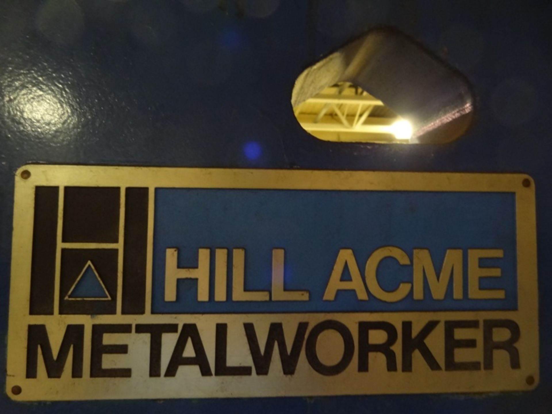 HILL ACME 4A 70 TON UNIVERSAL HYDRAULIC IRONWORKER, SN 864A-071-02, LOCATION MI - Image 3 of 10