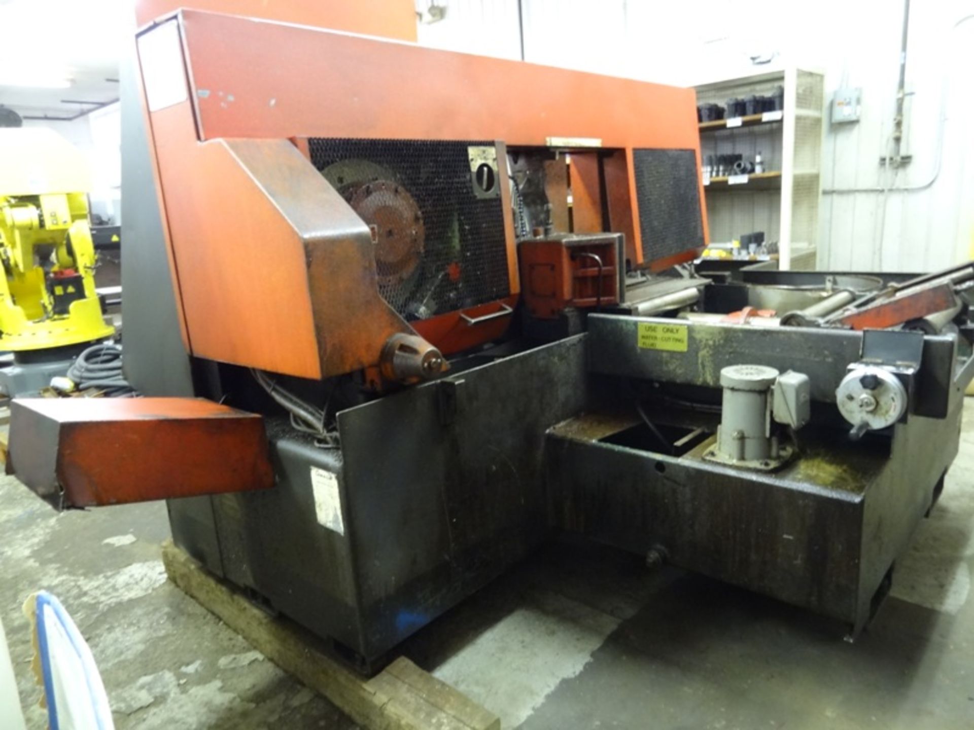 AMADA HA16S HORIZONTAL SCISSOR TYPE AUTOMATIC BAND SAW, SERIAL NUMBER 407-00012, LOCATION MI - Image 3 of 14