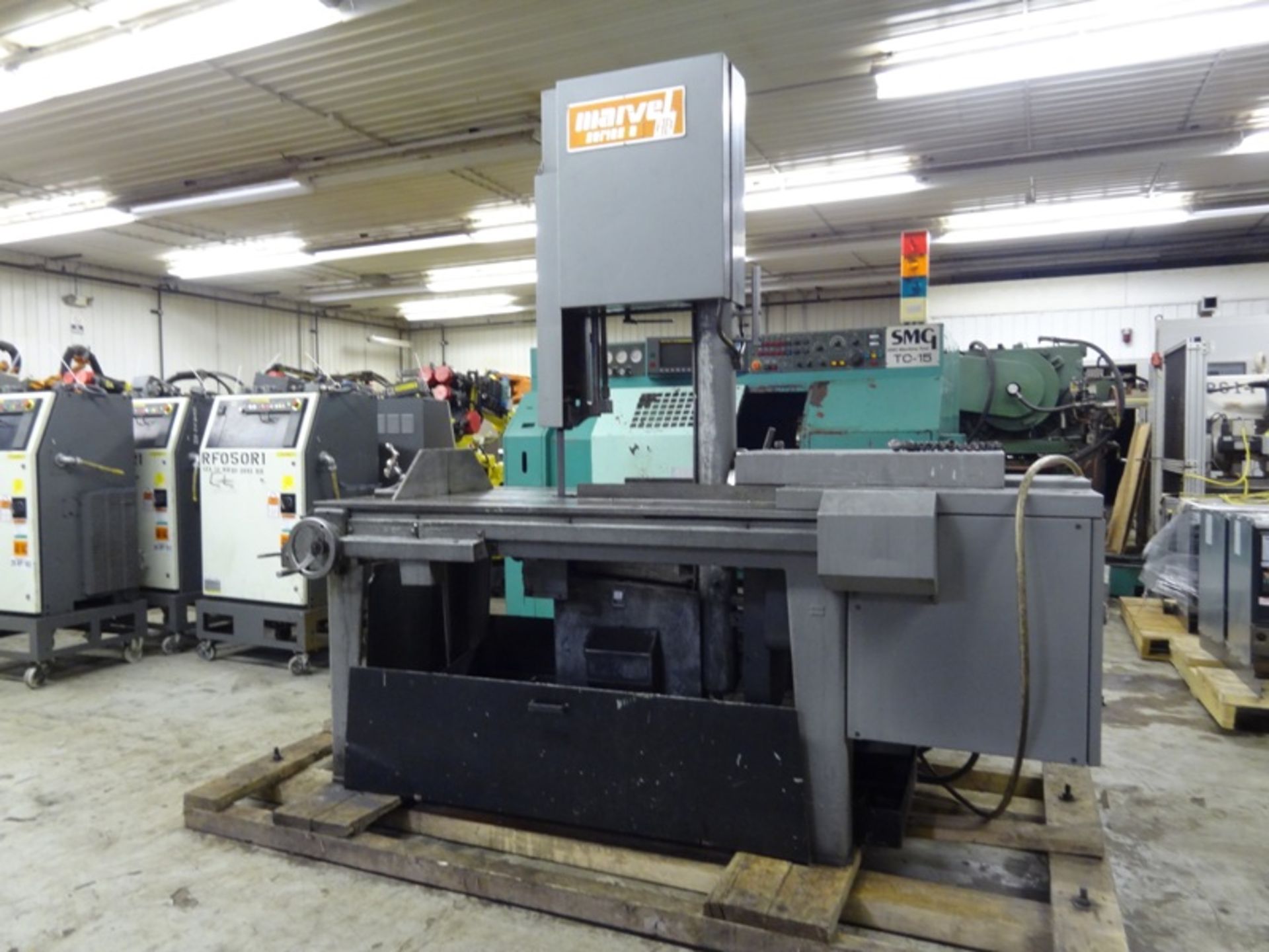 MARVEL SERIES 8 MARK 1 VERTICAL TILTING HEAD BAND SAW, SN 822334-W, LOCATION MI - Image 2 of 9