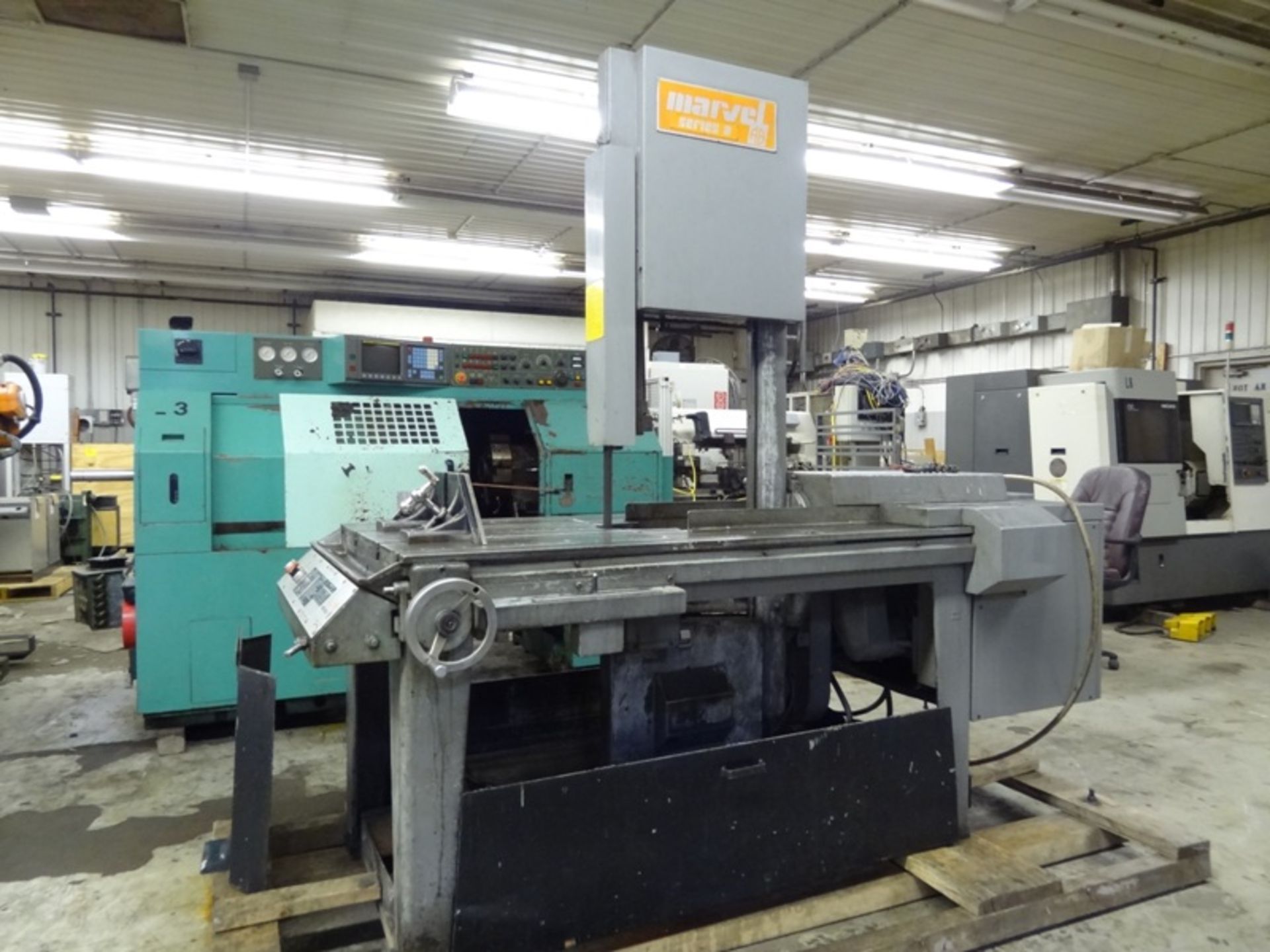 MARVEL SERIES 8 MARK 1 VERTICAL TILTING HEAD BAND SAW, SN 822334-W, LOCATION MI