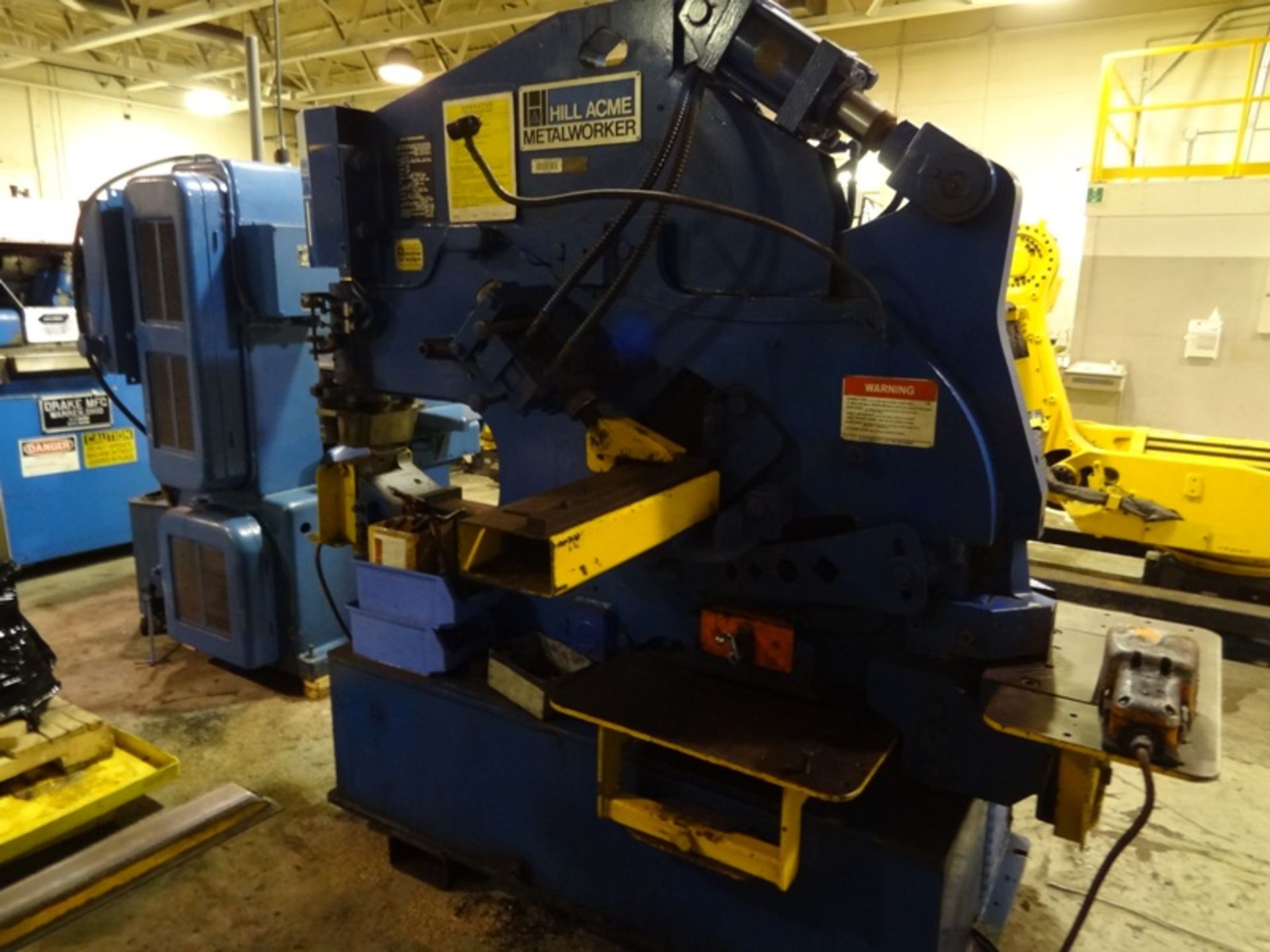 HILL ACME 4A 70 TON UNIVERSAL HYDRAULIC IRONWORKER, SN 864A-071-02, LOCATION MI - Image 2 of 10