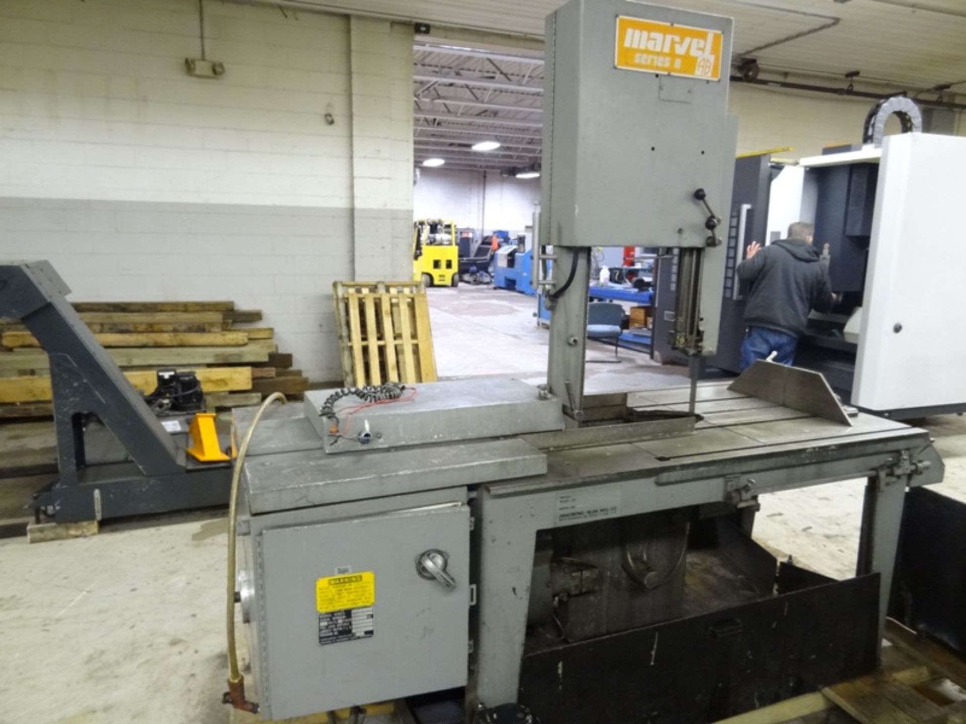 MARVEL SERIES 8 MARK 1 VERTICAL TILTING HEAD BAND SAW, SN 822334-W, LOCATION MI - Image 8 of 9