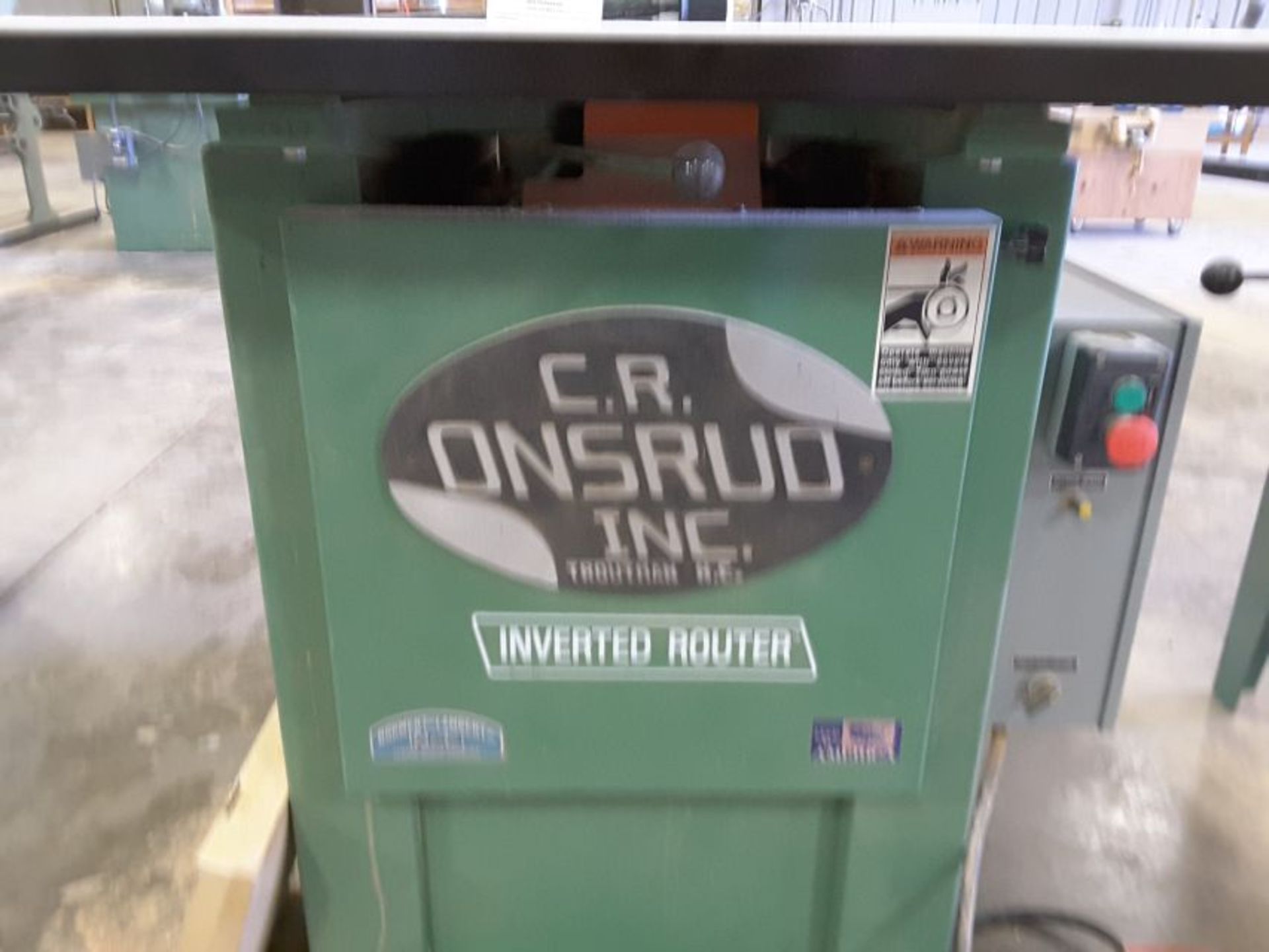 CR Onsrud model 3025 s/n 30517 5HP inverted router - Image 2 of 5