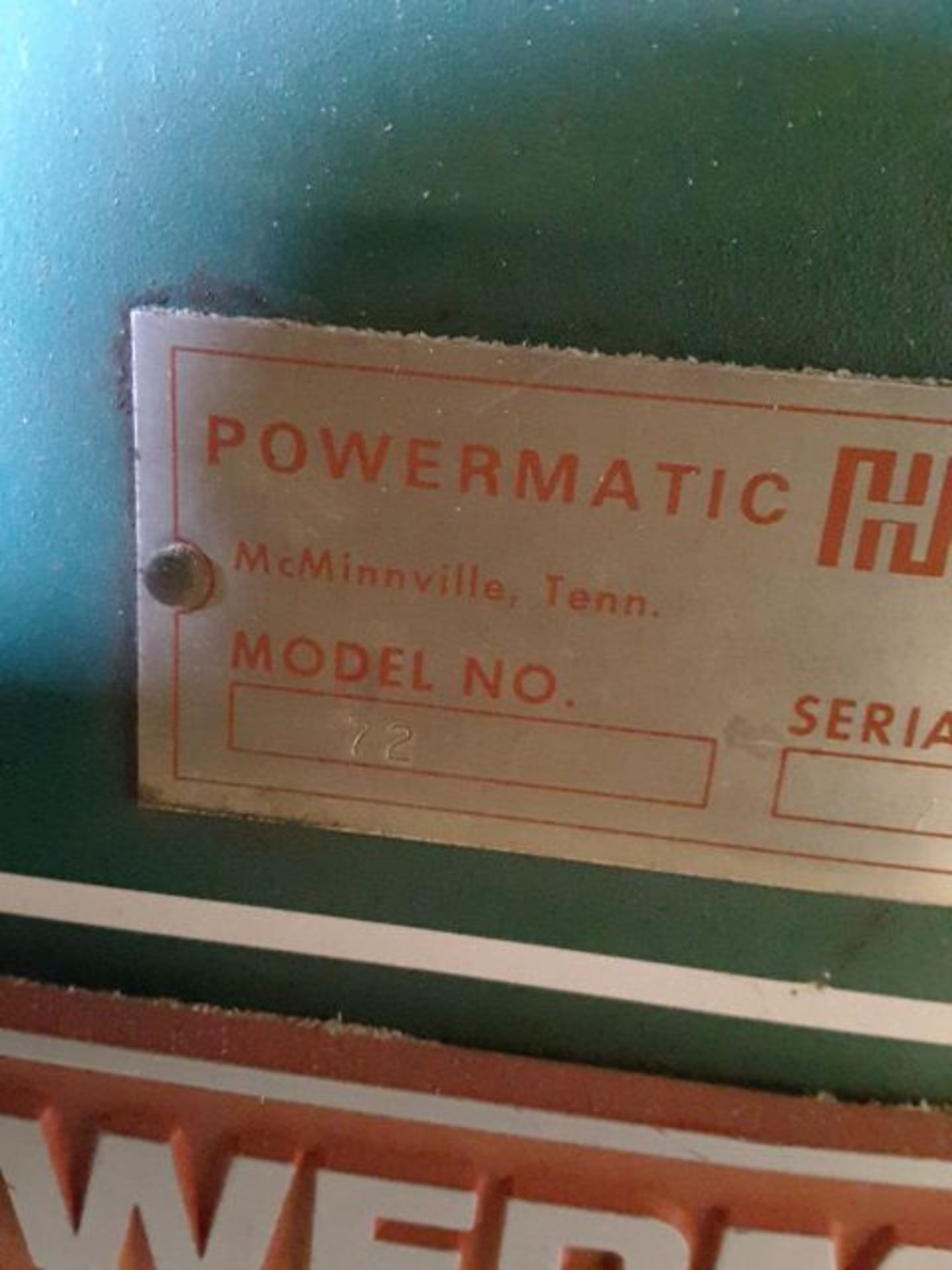 Powermatic model 72 s/n 7372138 floor model table saw w/ Delta uni-fence, saw guide, & Cantek 3ph - Image 2 of 5