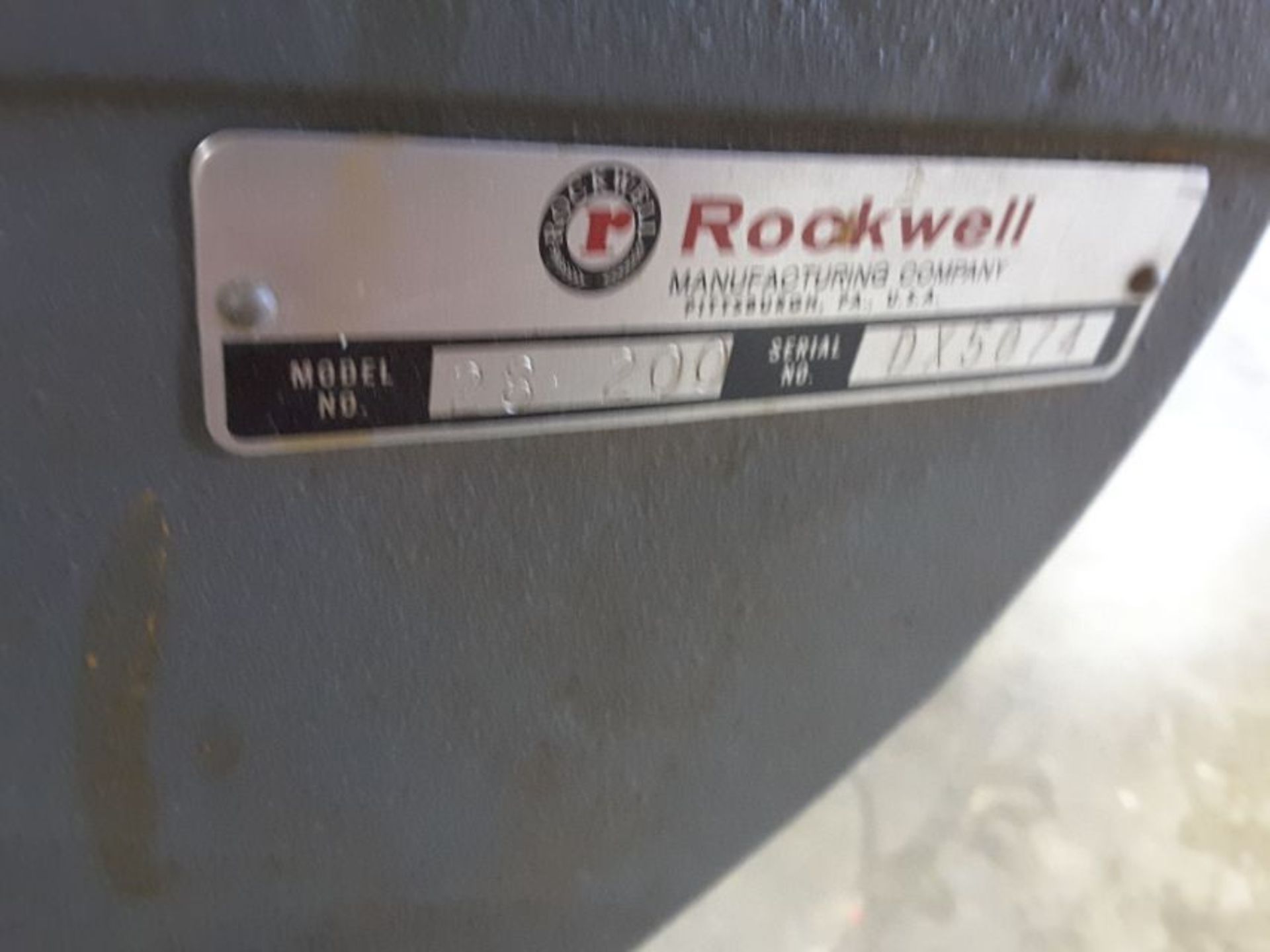 Rockwell model 28-200 approx. 12" floor model band saw - Image 2 of 2