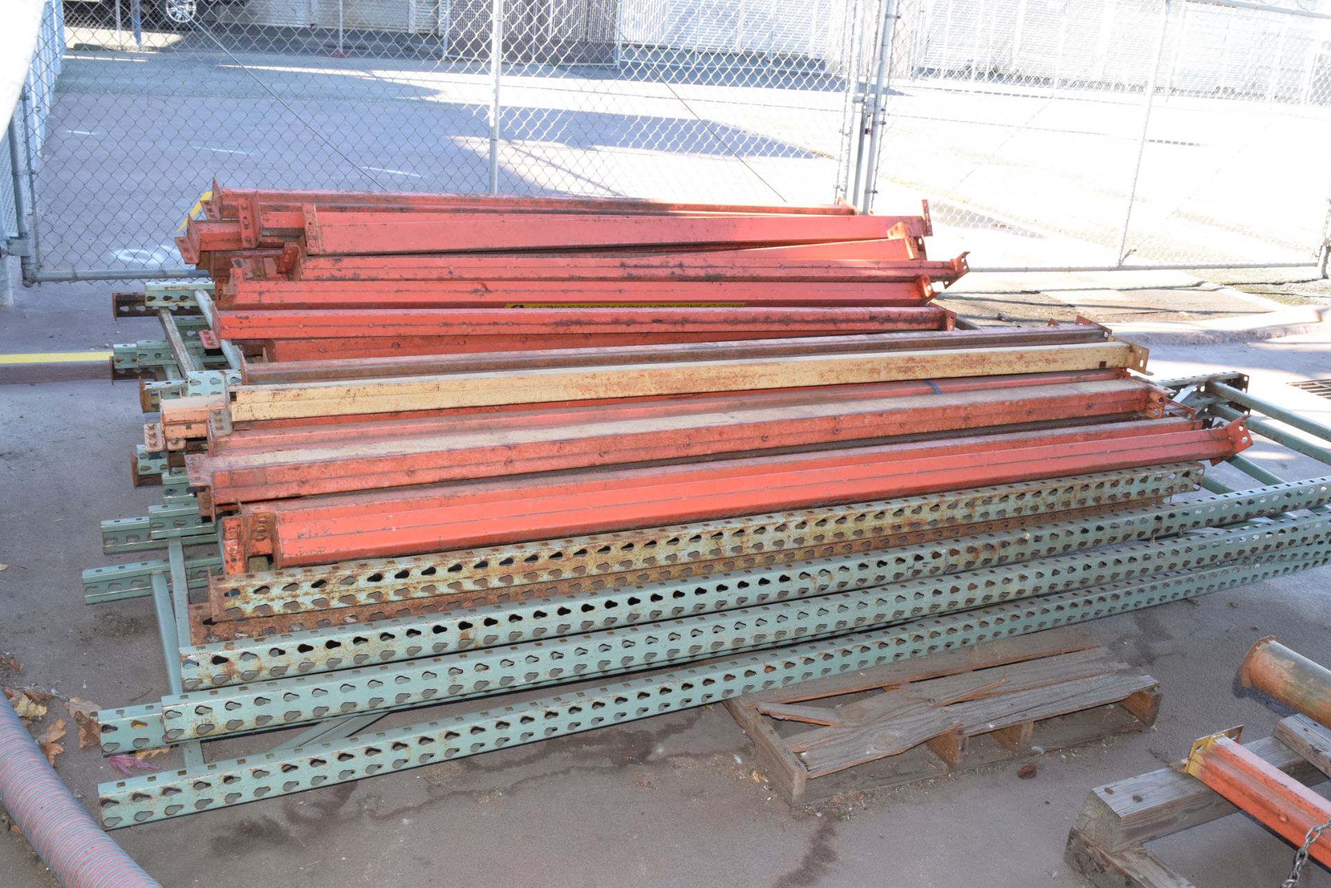 Assorted Pallet Racking, Upright and Cross Bracer  **Rigging Fee $50