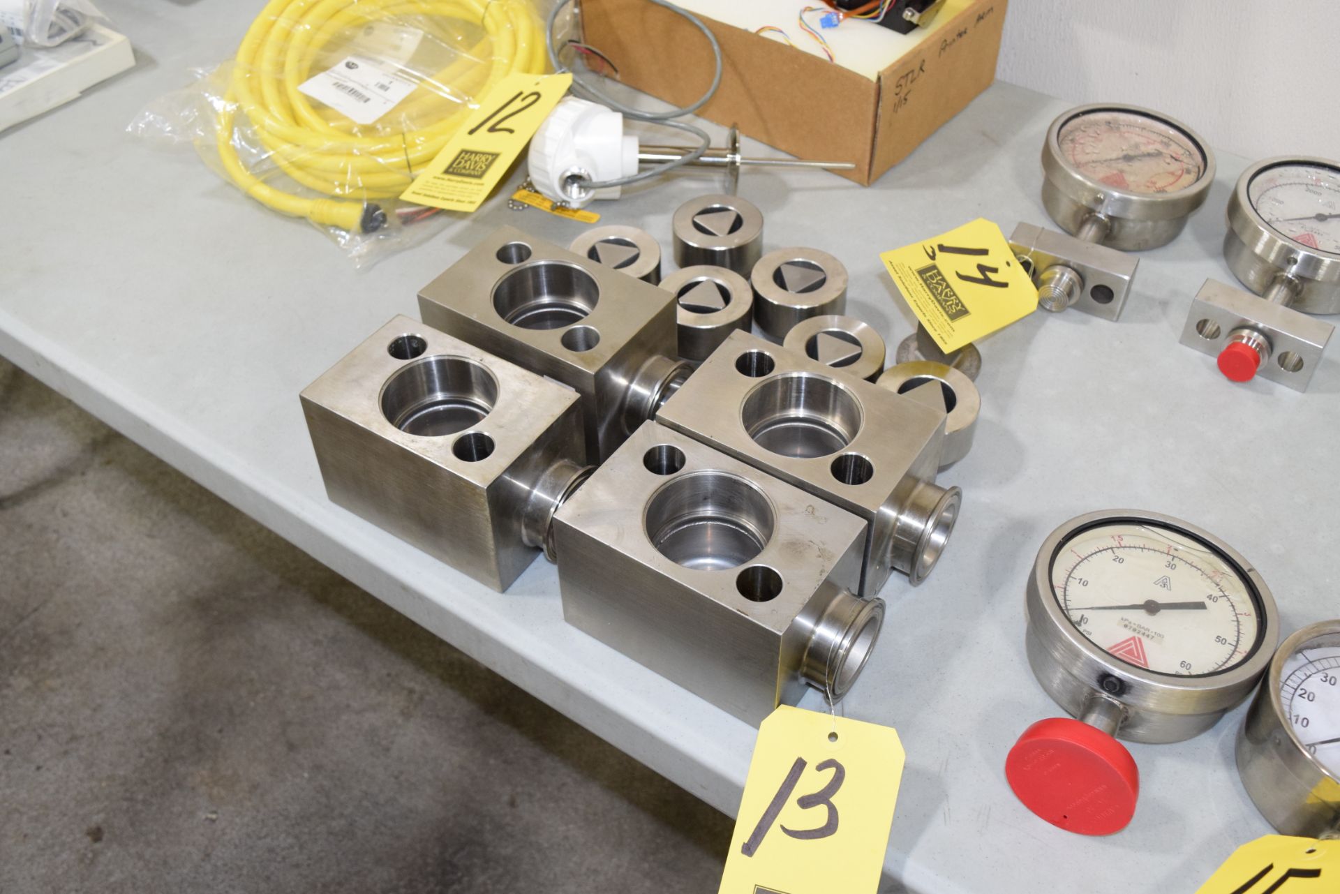 (4) Gaulin, Homogenizer HVA Blocks and Valve Components **Rigging Fee $25