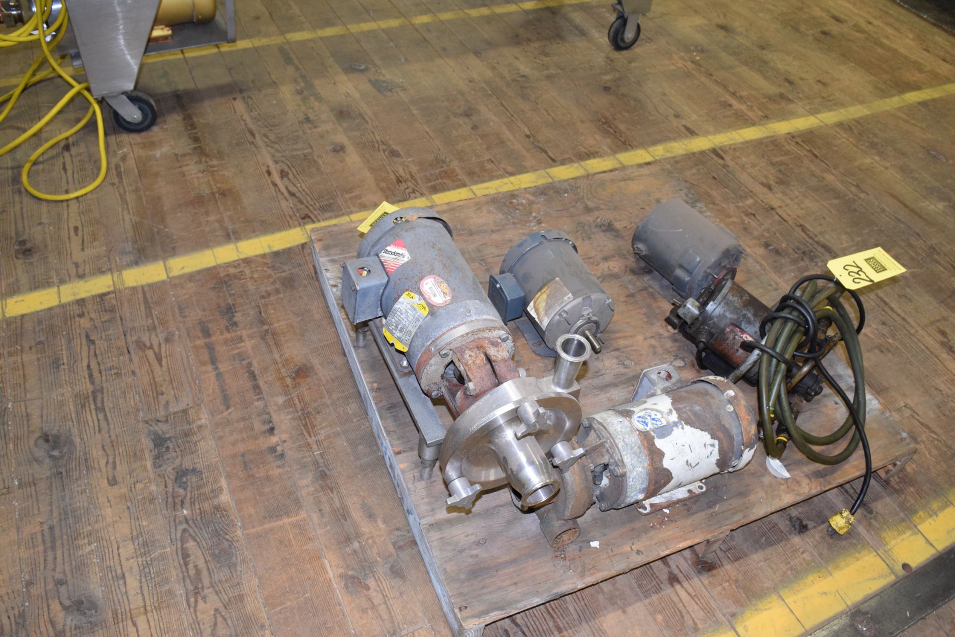 Fristam Centrifugal Pump with Baldor 2 HP 1,760 RPM Motor, 2" X 1.5" Clamp Type  **Rigging Fee $50